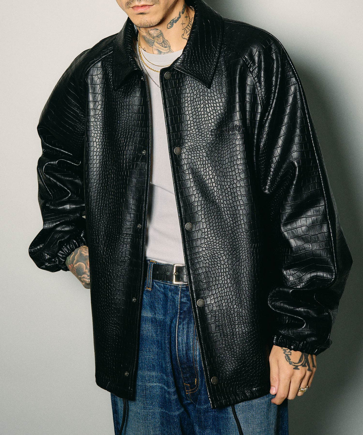 Faux leather coach jacket-thumbmail-11
