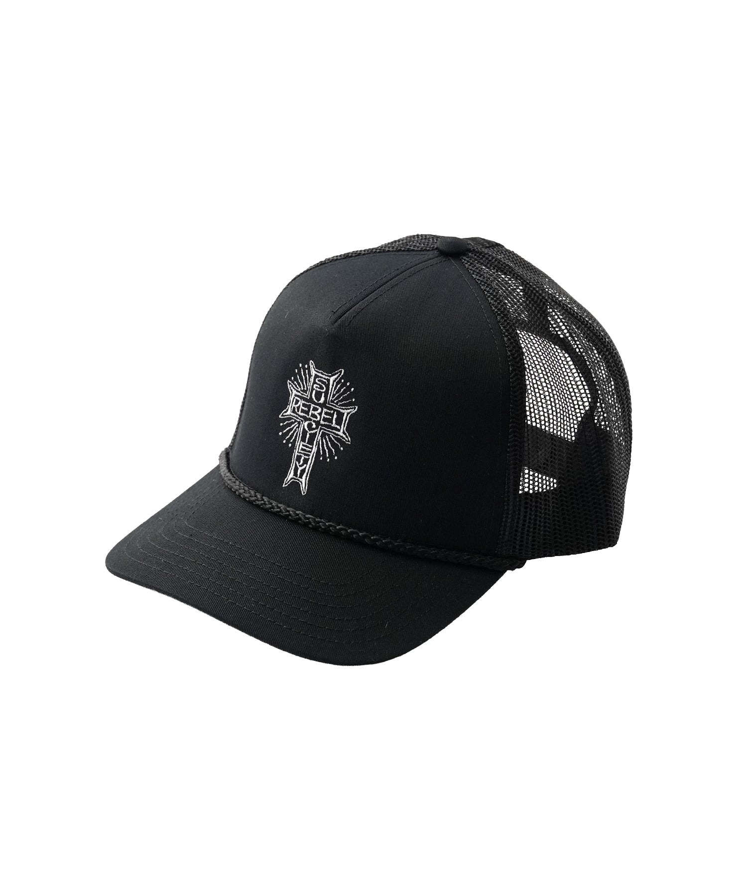 Embroidery mesh cap