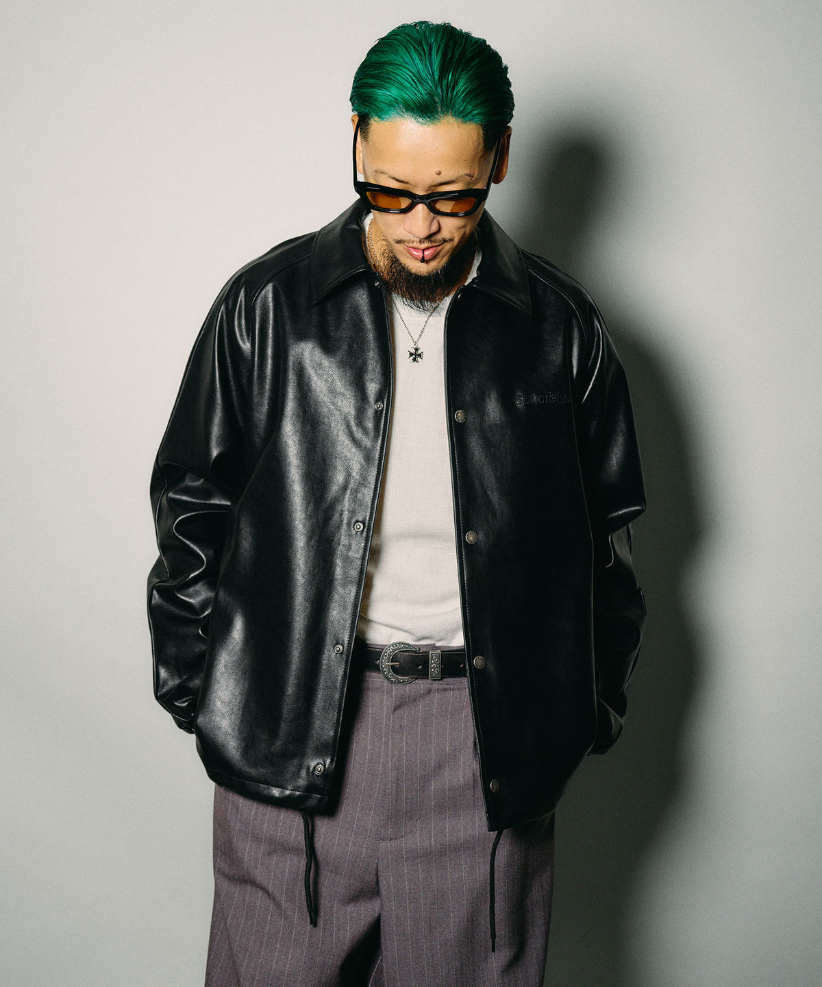 Faux leather coach jacket-thumbmail-17