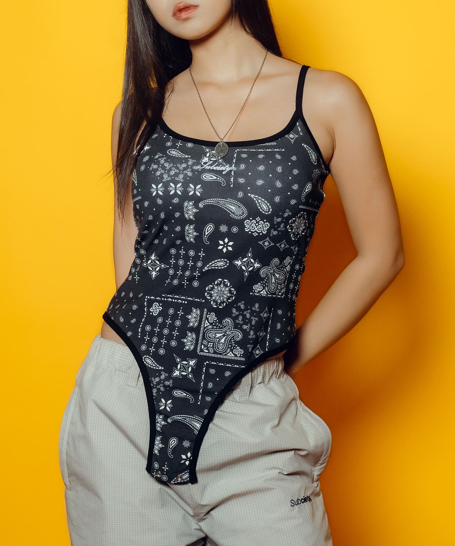 【WOMEN】Camisole bodysuit