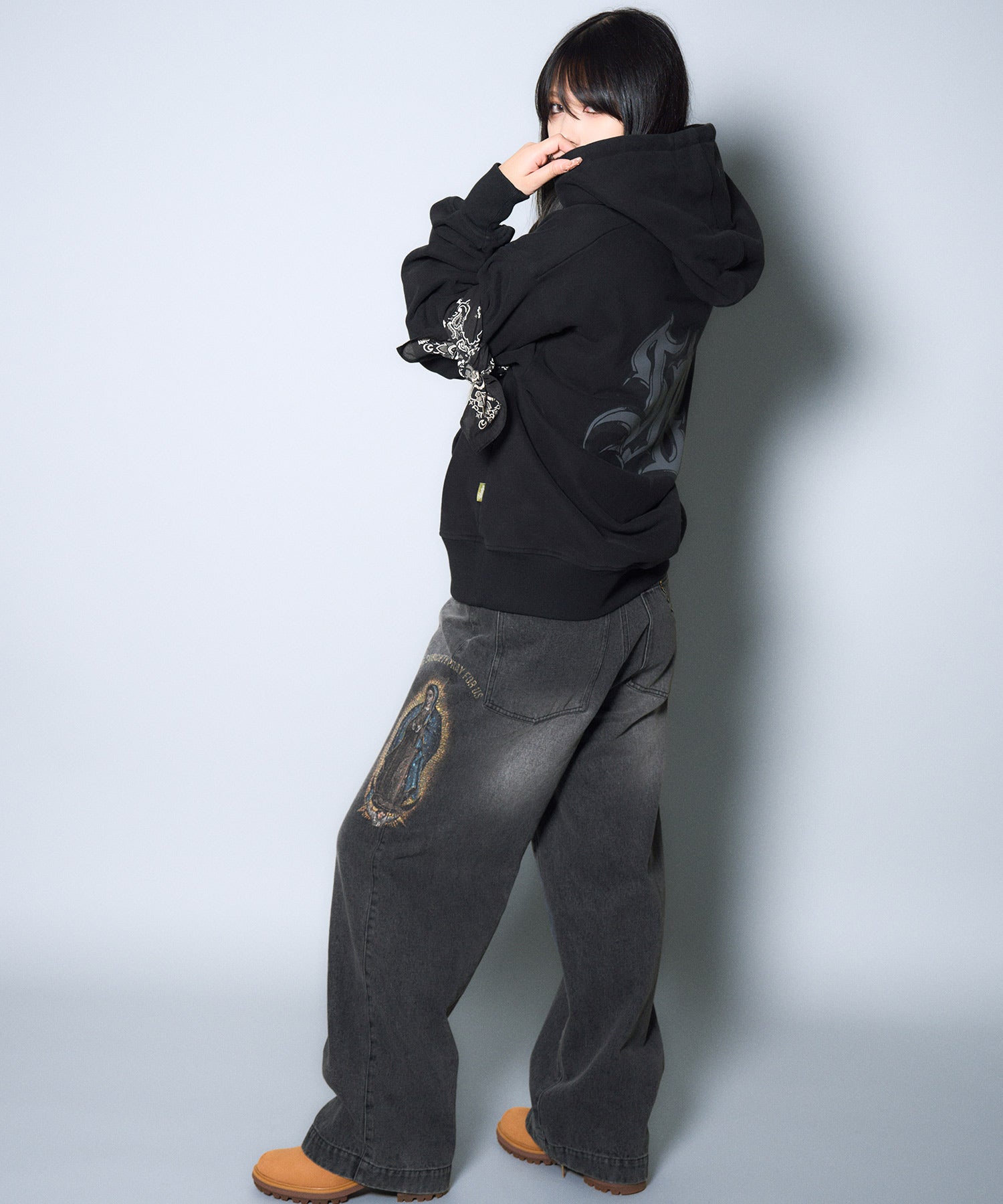 Faded madonna denim pants-thumbmail-33