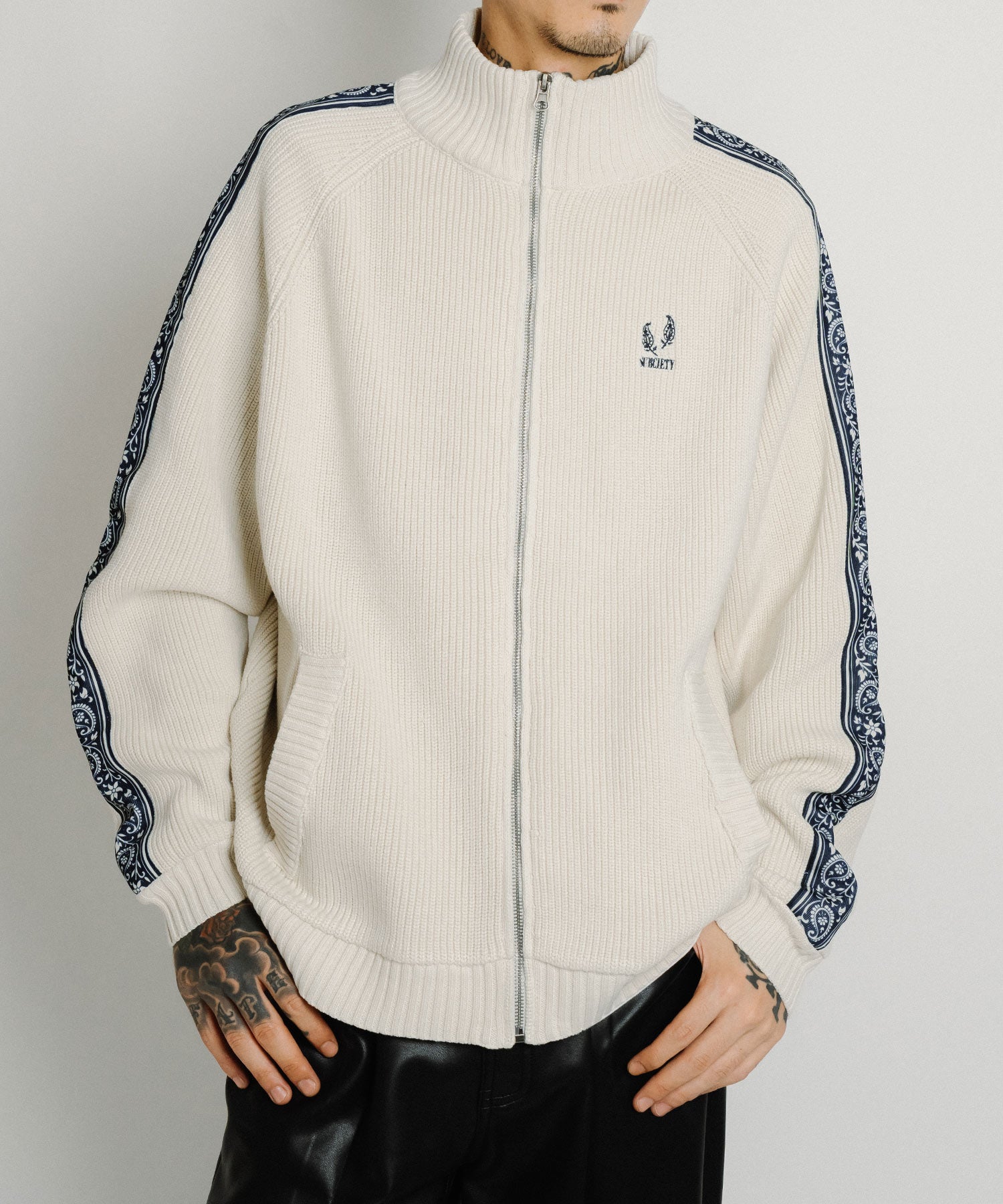 Knit track jkt