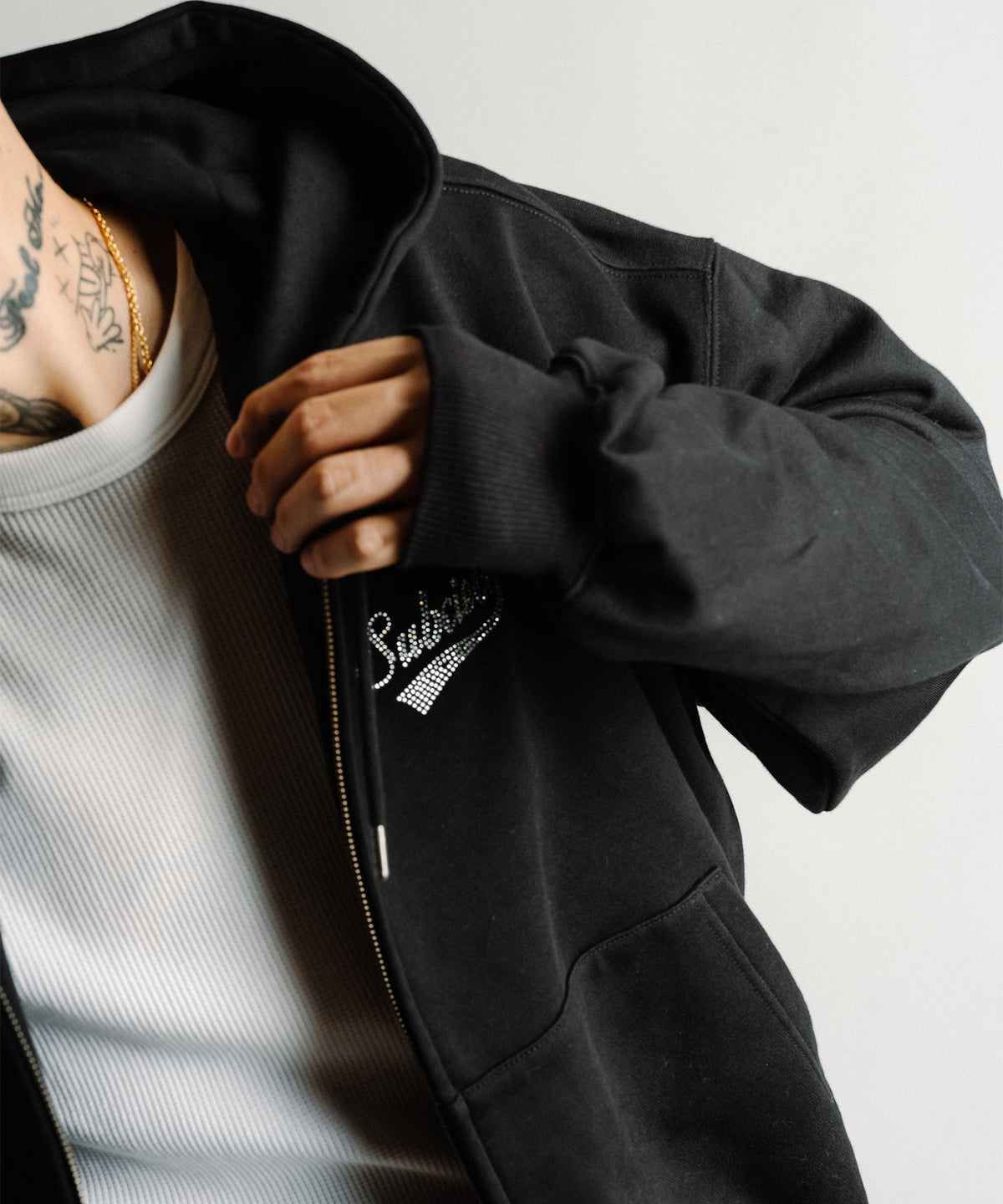 Rhinestone zip hoodie-thumbmail-5