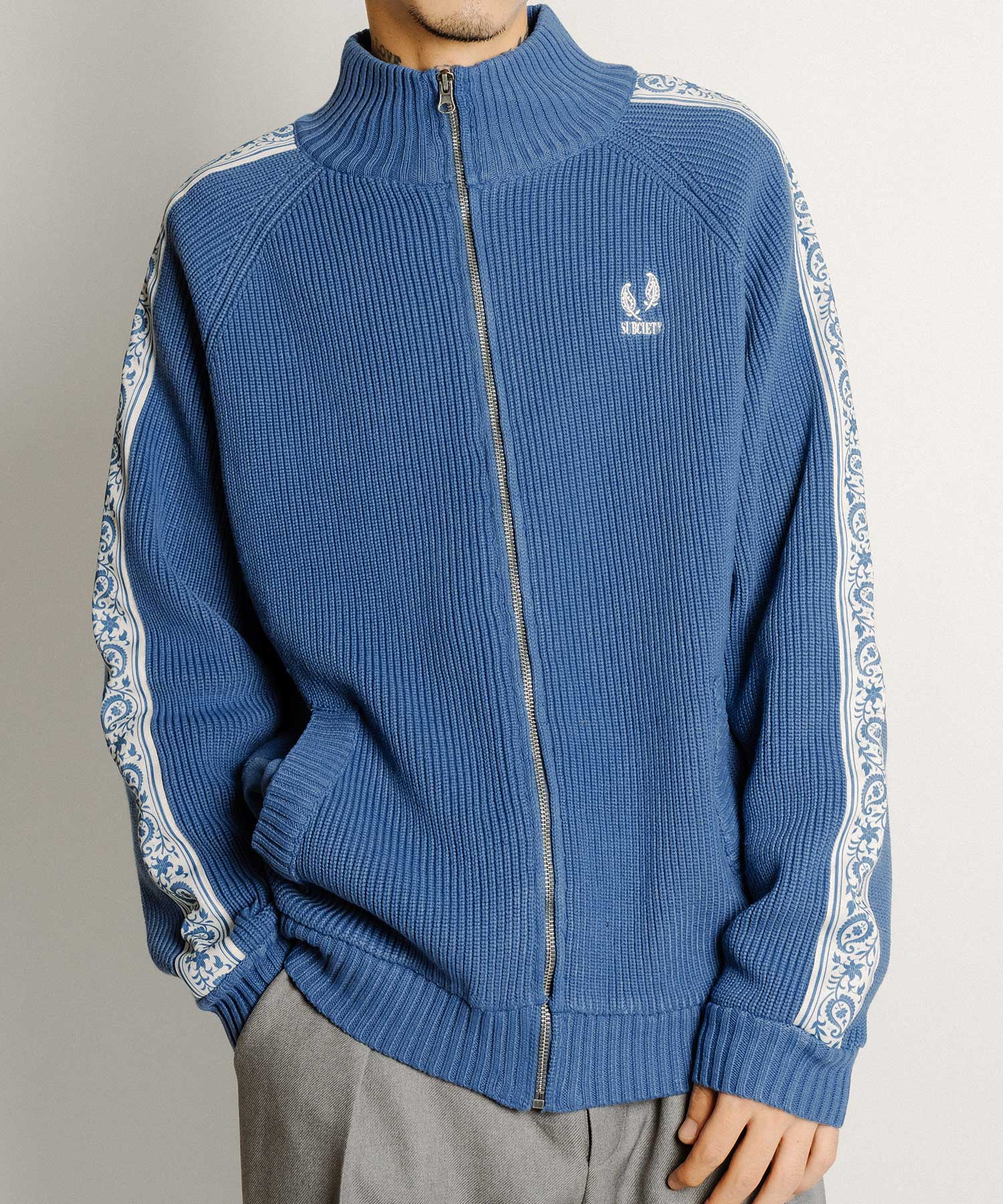 Knit track jkt