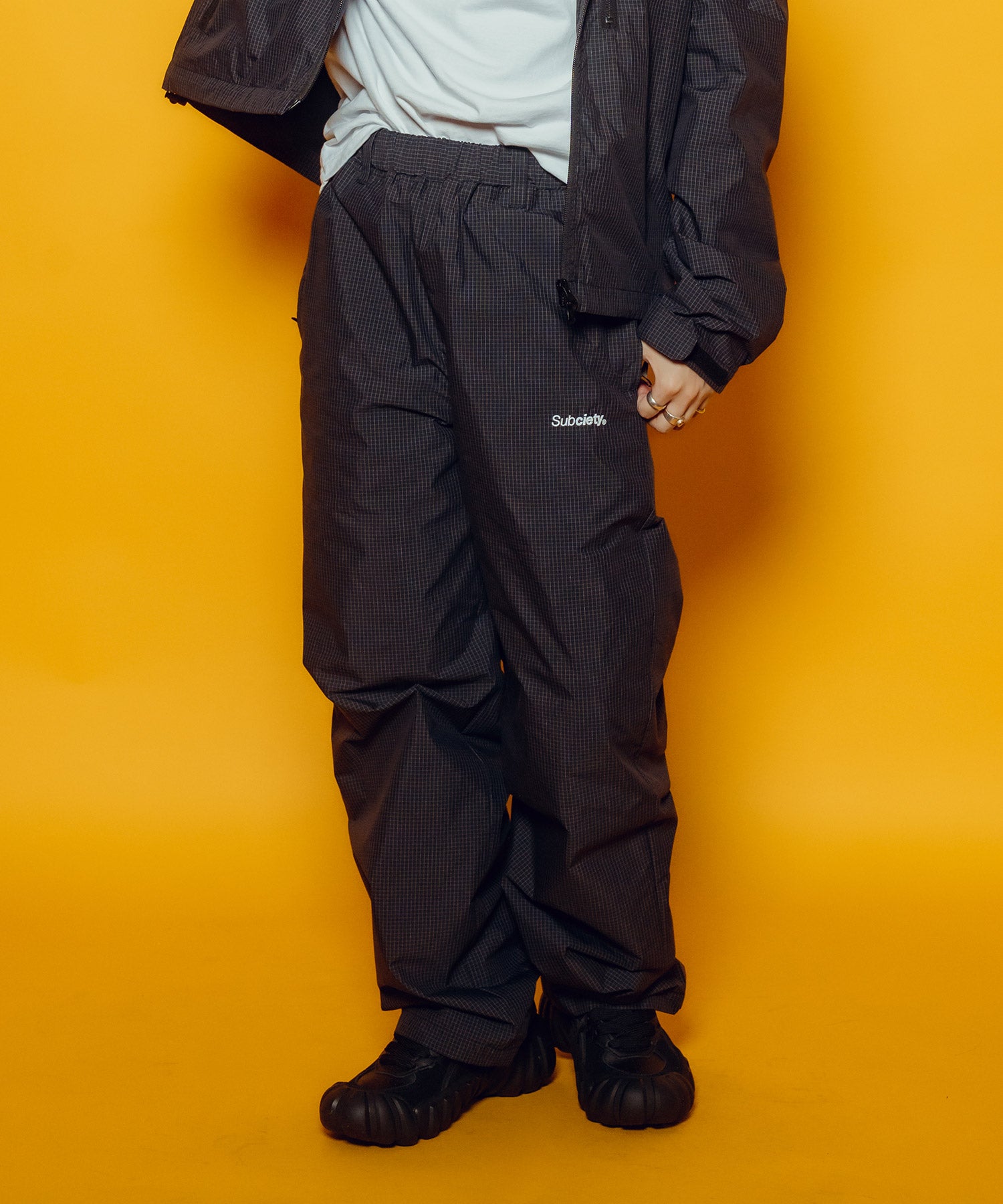 【WOMEN】Graph check pants
