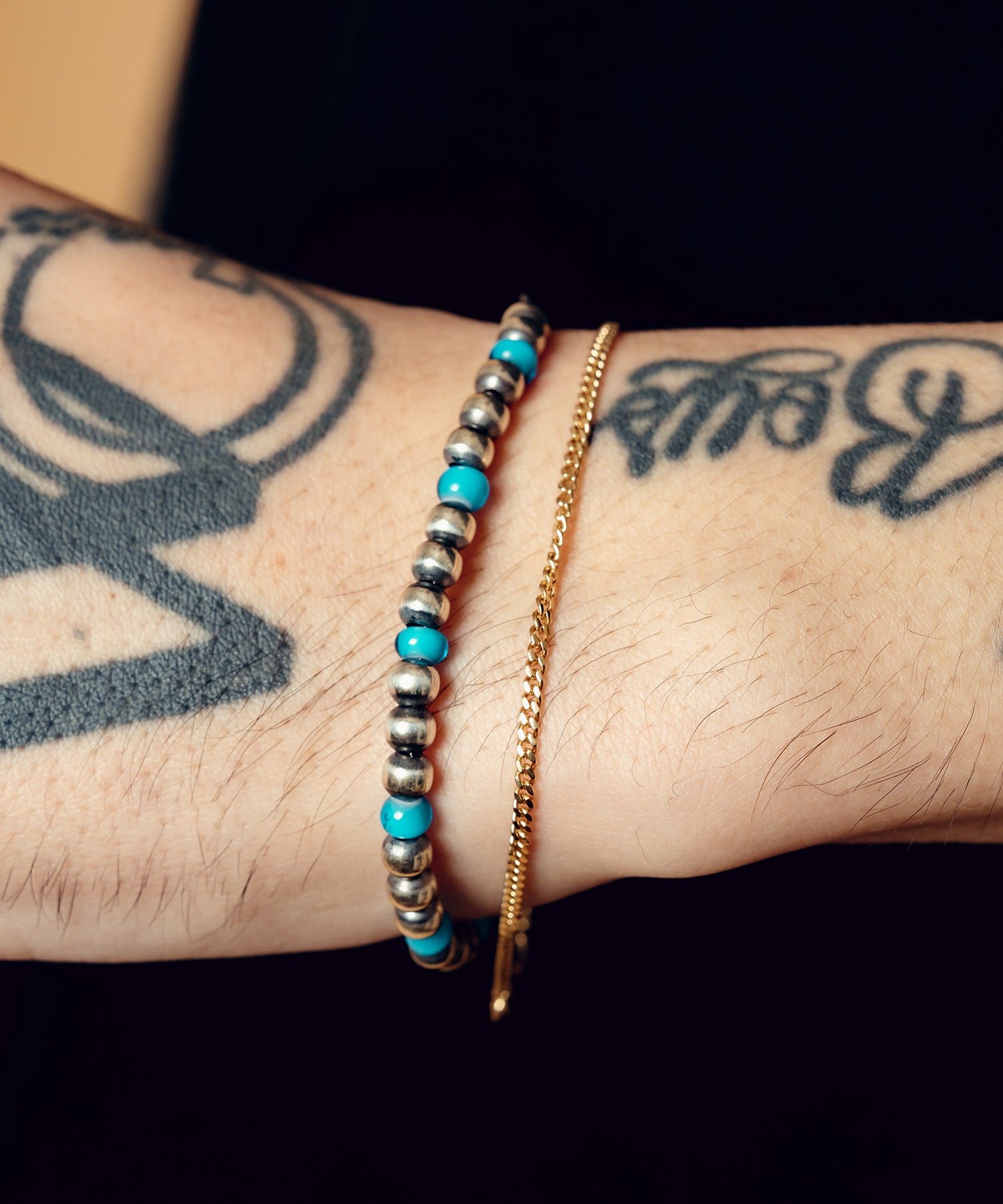 Silver glass beads bracelet-thumbmail-4