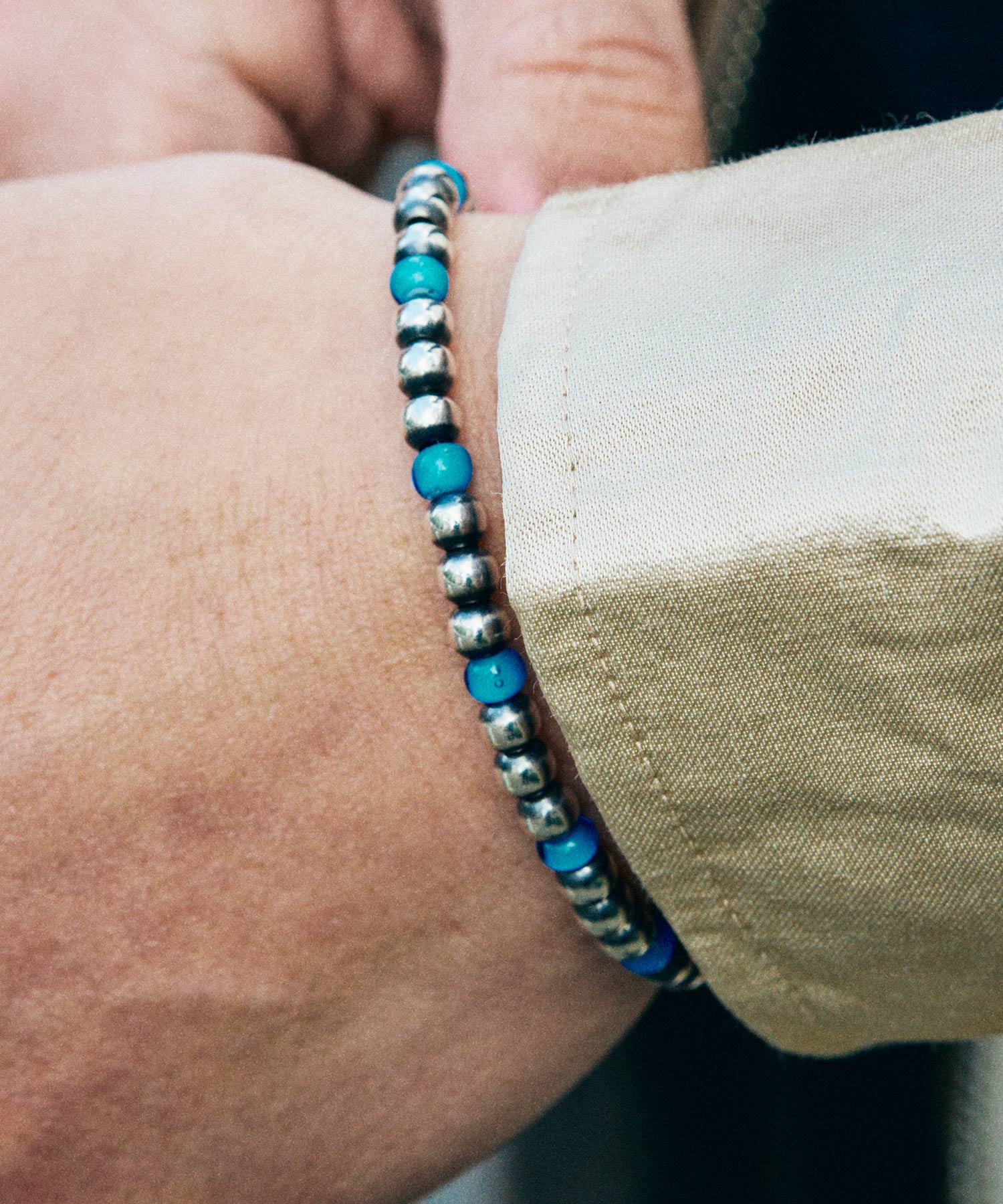 Silver glass beads bracelet-thumbmail-13