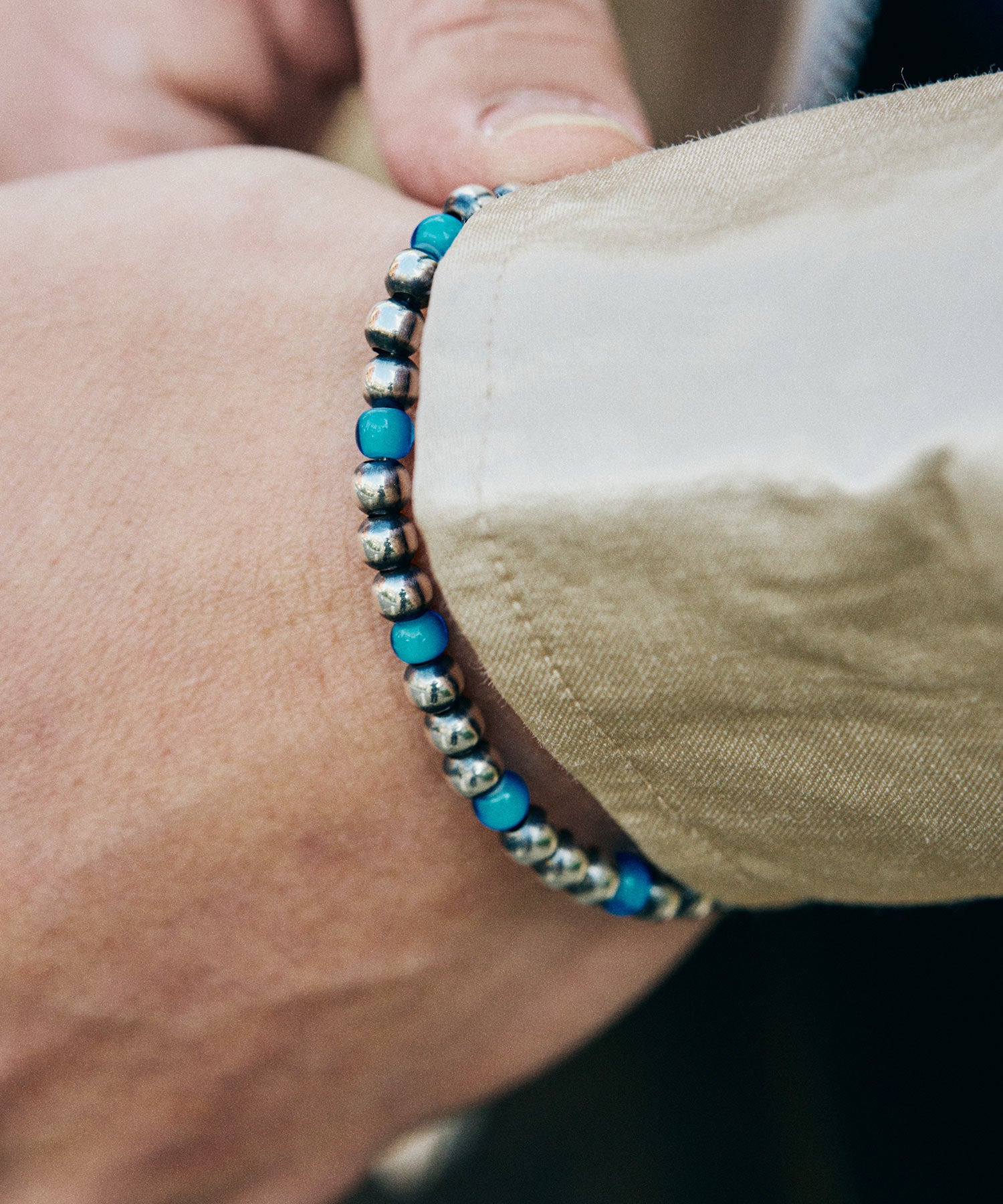 Silver glass beads bracelet-thumbmail-11