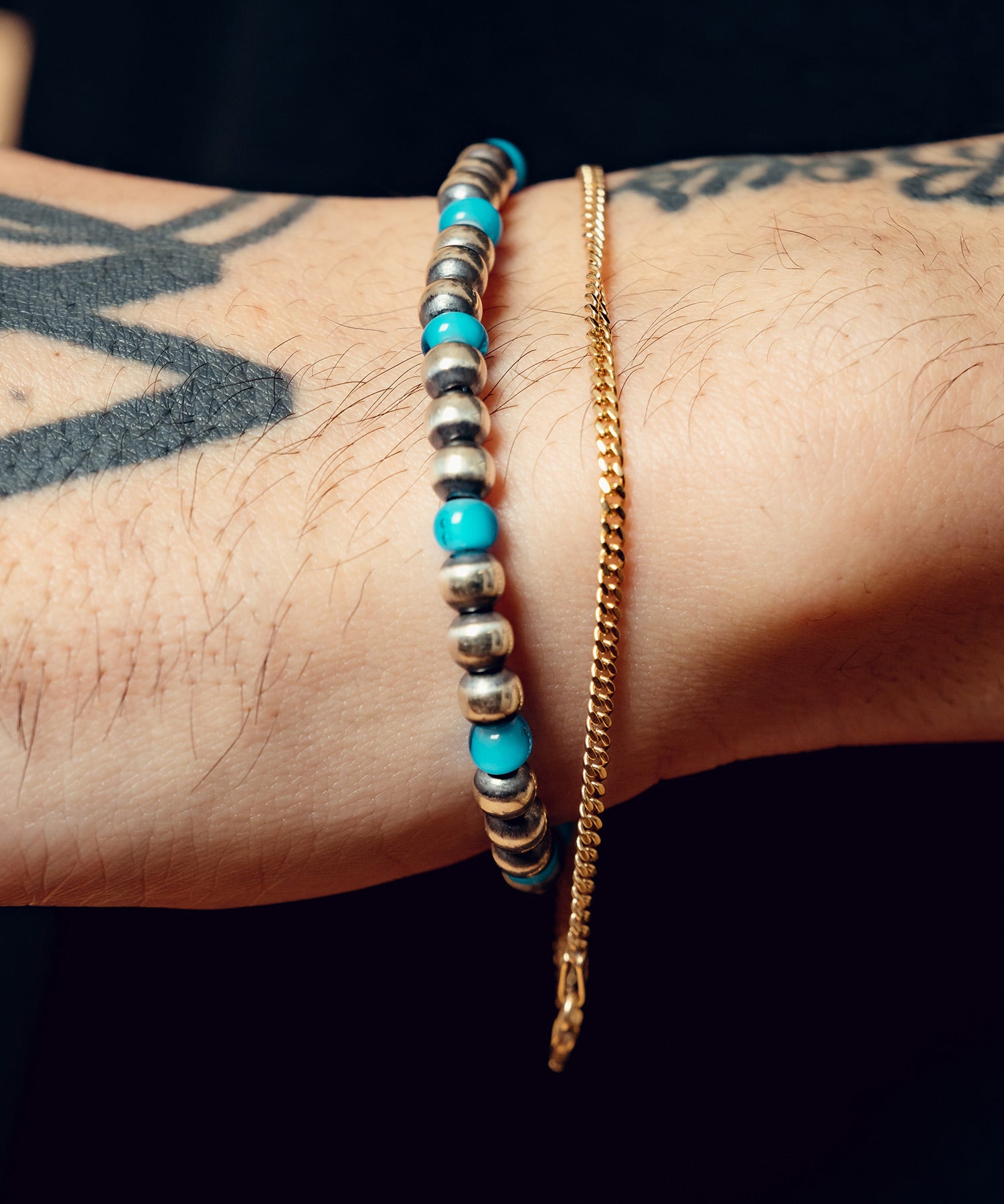 Silver glass beads bracelet-thumbmail-6