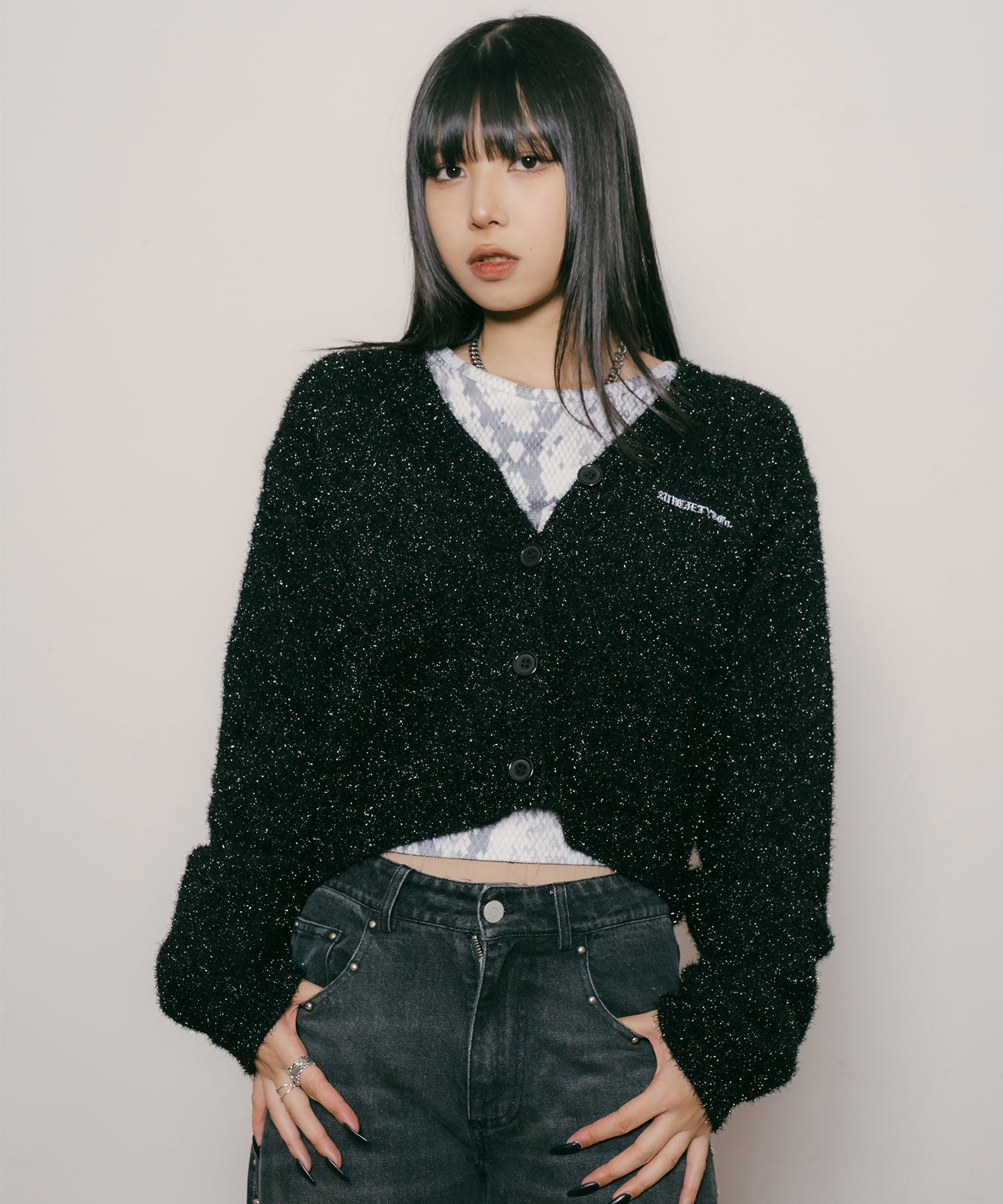 Glitter cardigan【WOMEN】