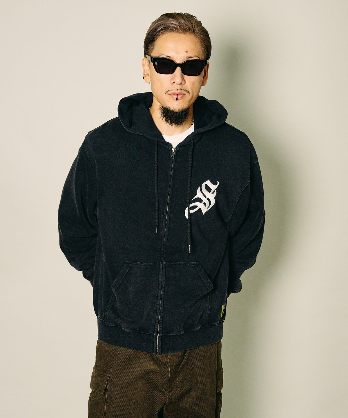 Fade wash zip hoodie-thumbmail-6