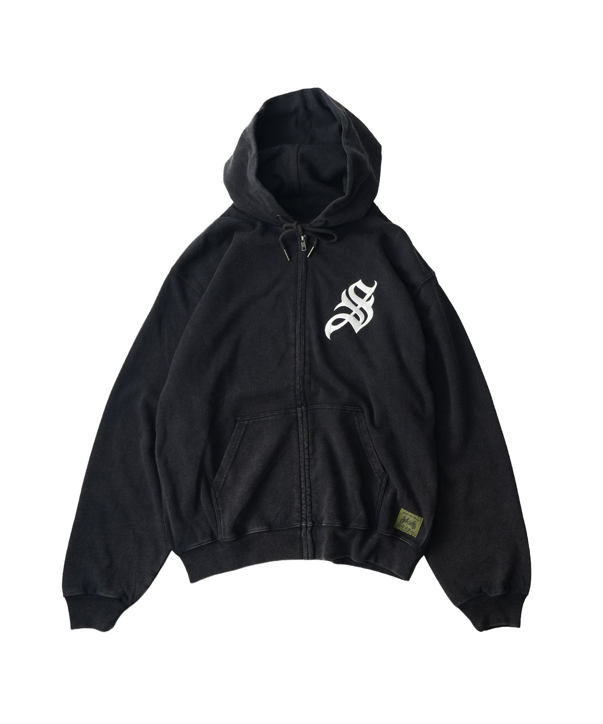 Fade wash zip hoodie-thumbmail-4
