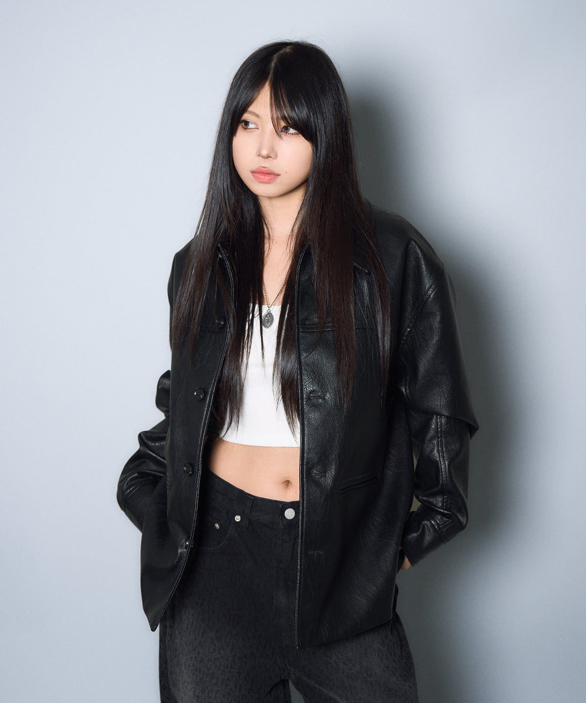Faux leather car coat-thumbmail-10