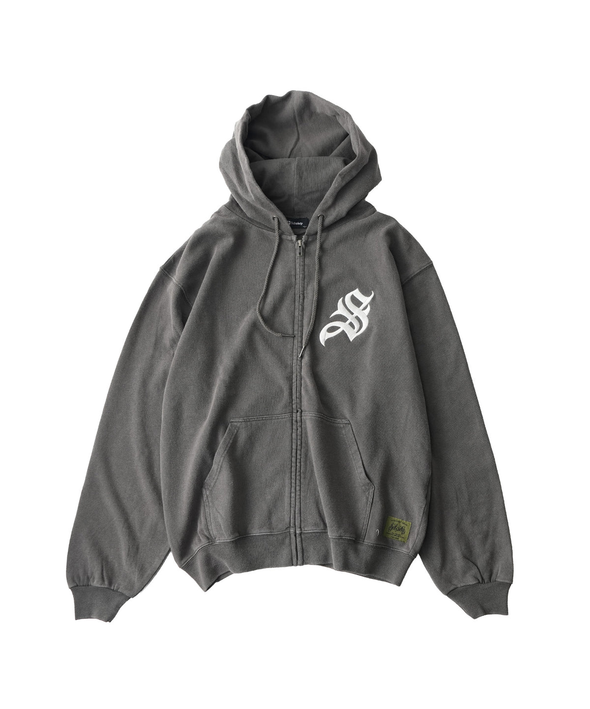 Fade wash zip hoodie-thumbmail-7