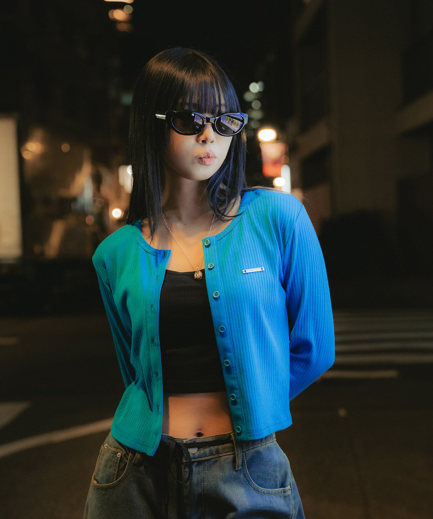 Button Cropped Cardigan【WOMEN】-thumbmail-9