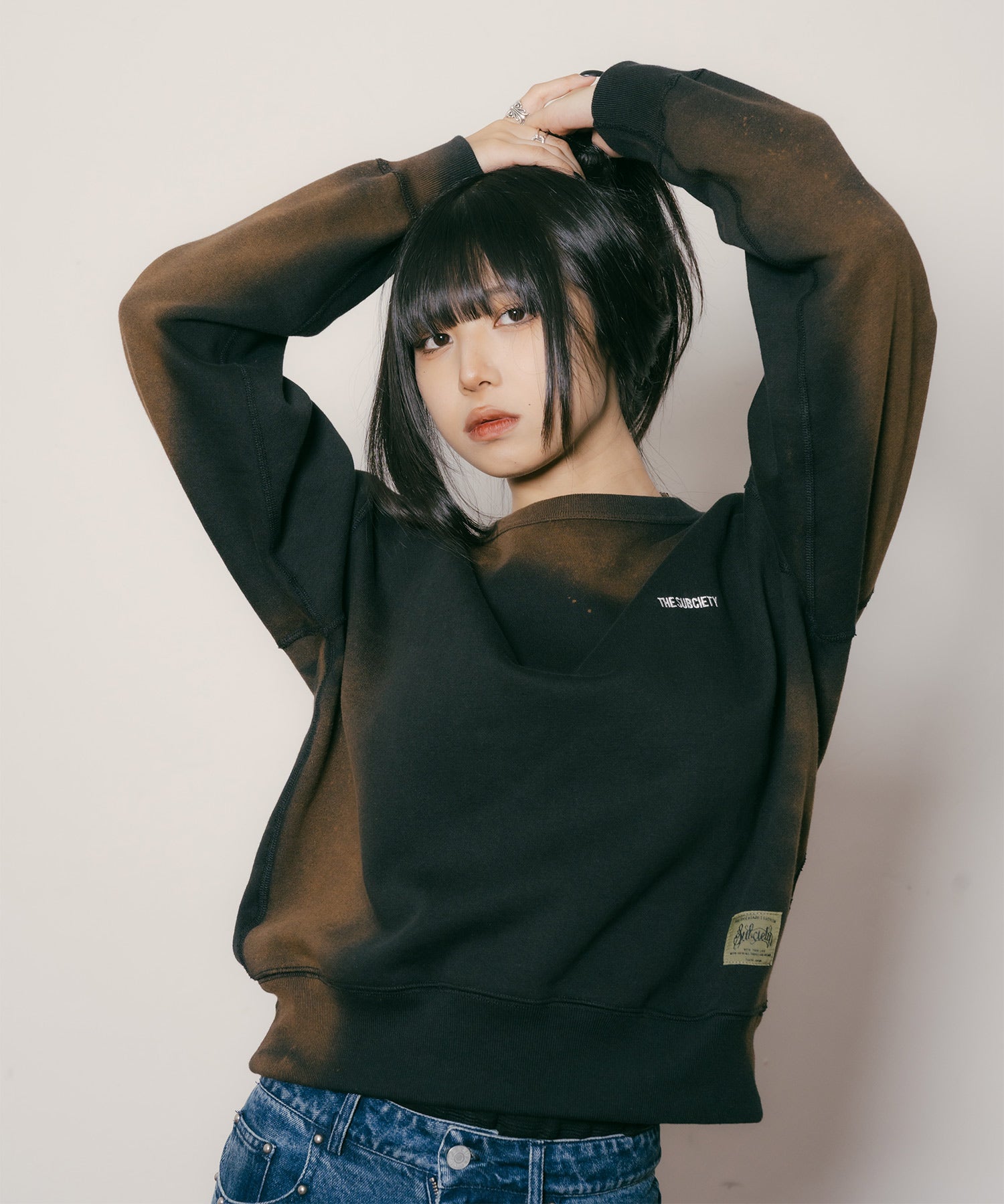 Super faded sweatshirt【WOMEN】