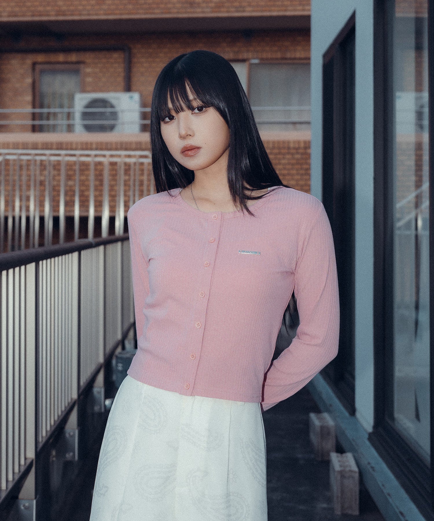 Button Cropped Cardigan【WOMEN】-thumbmail-15