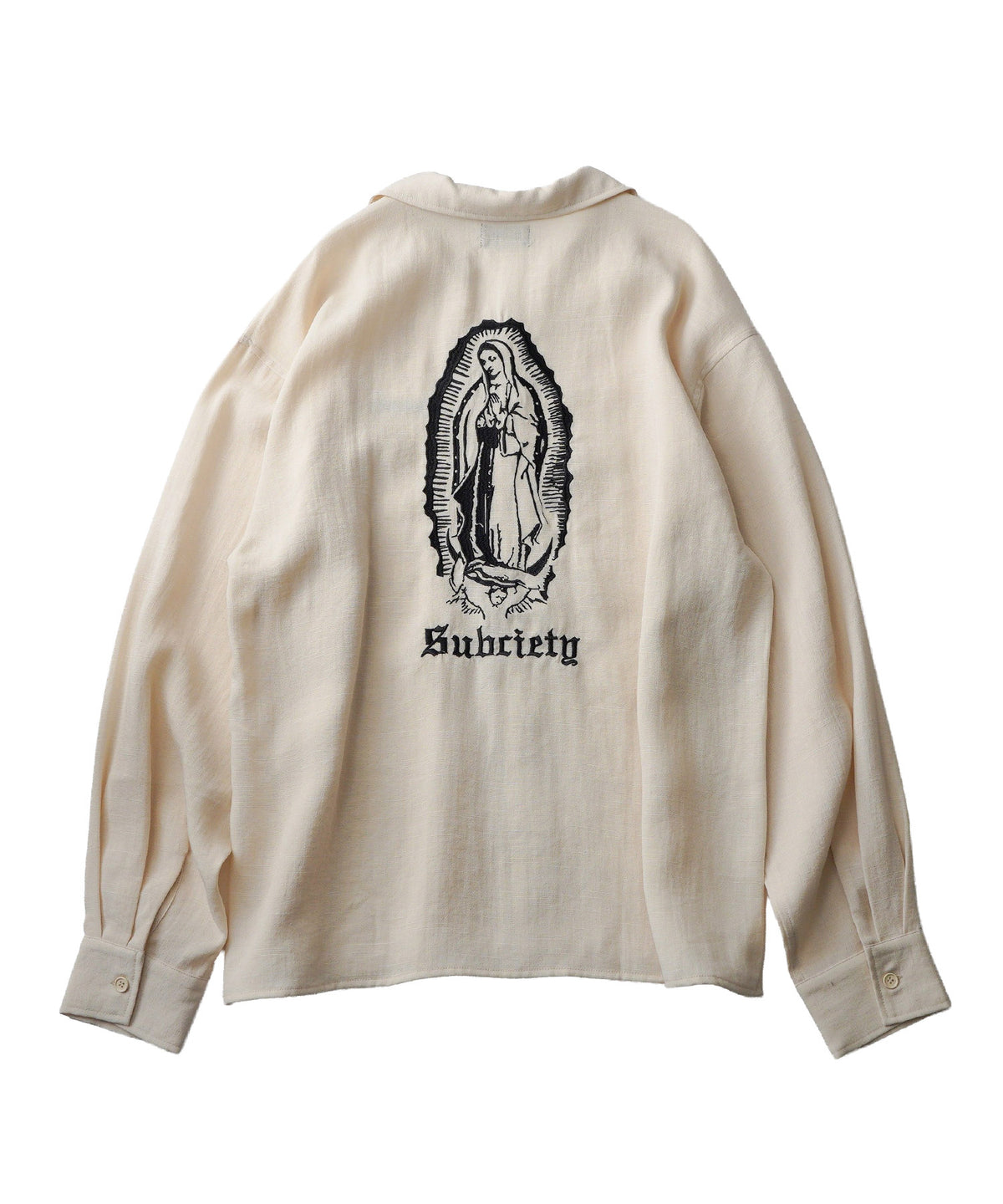 Embroidery Maria open collar shirt-thumbmail-4