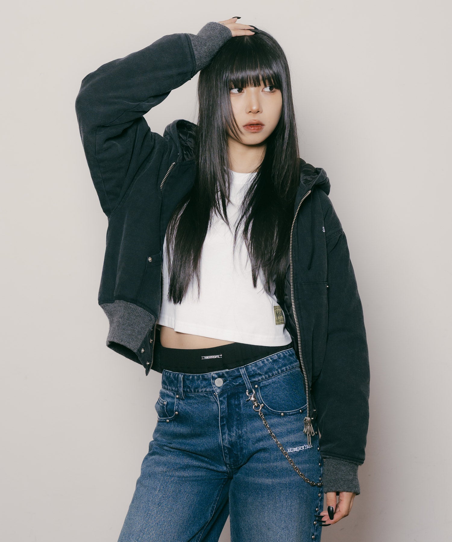 Rib short pants【WOMEN】-thumbmail-4