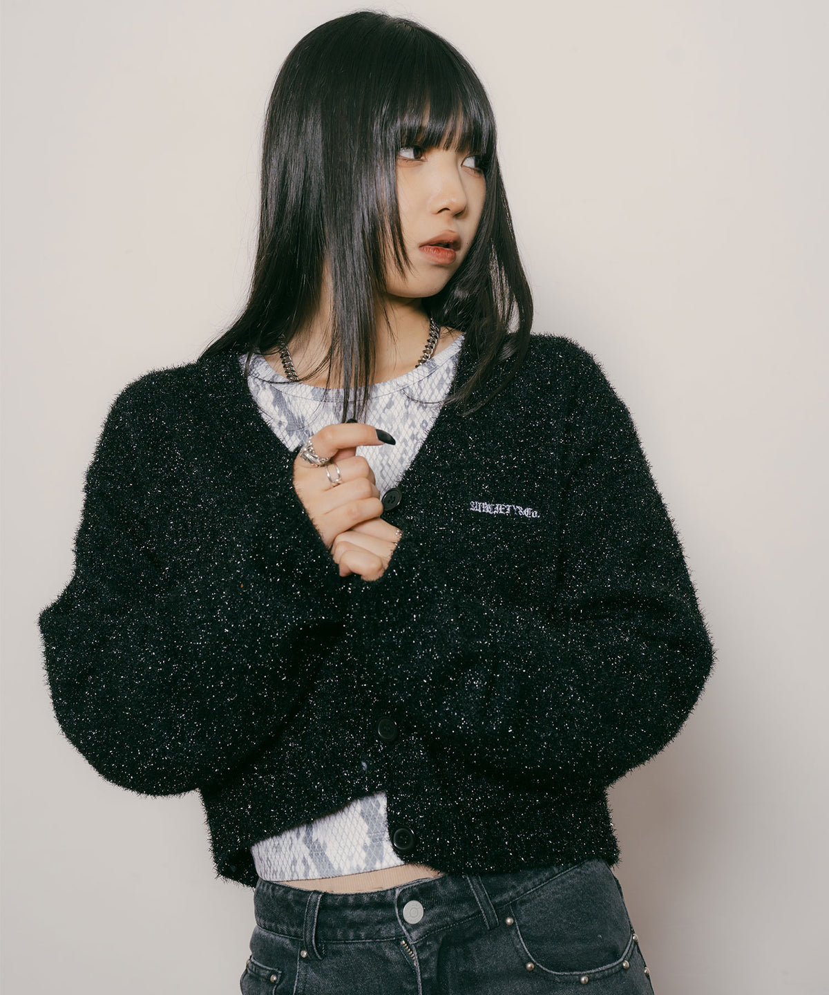 Glitter cardigan【WOMEN】-thumbmail-7