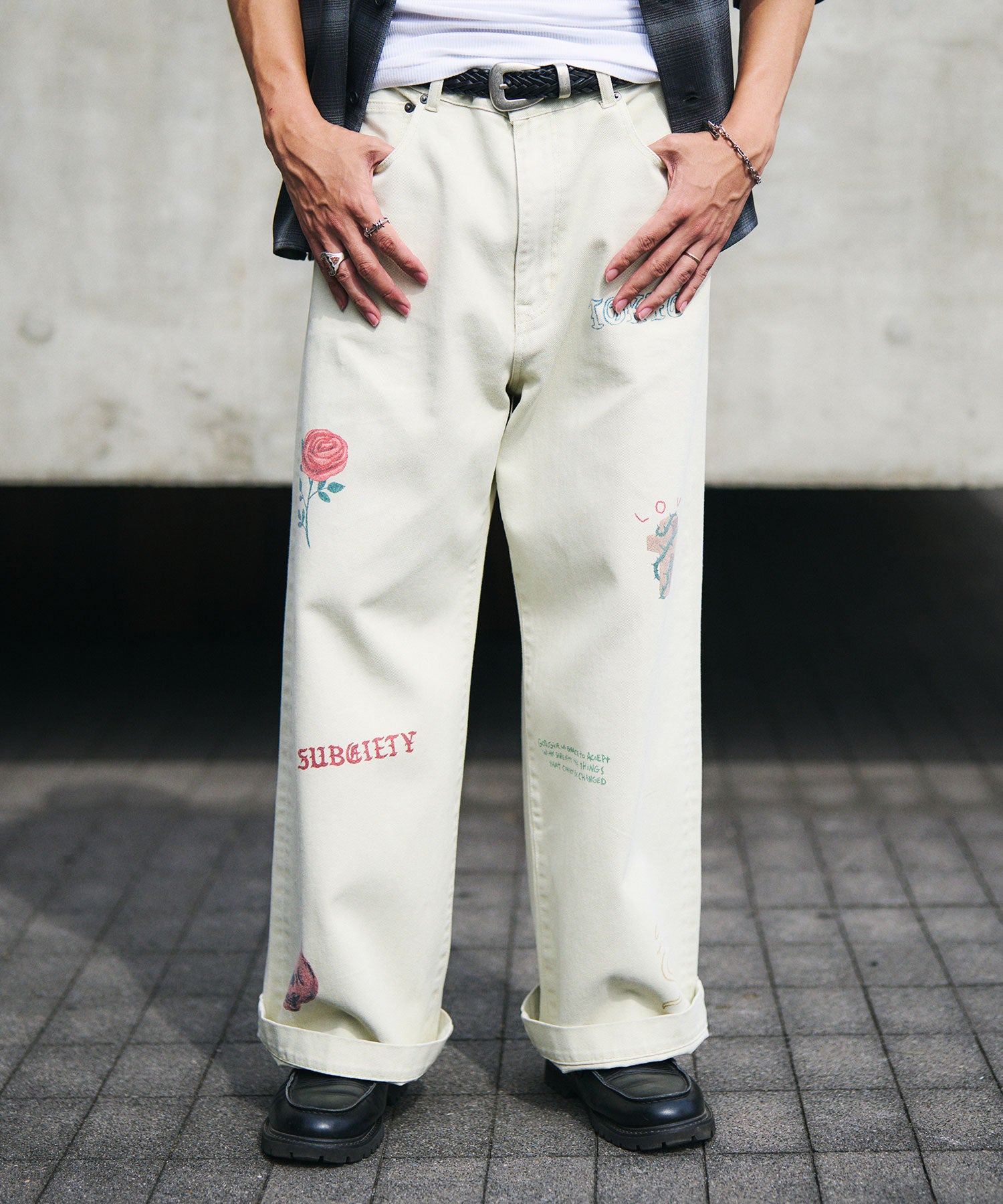 Memorial denim pants