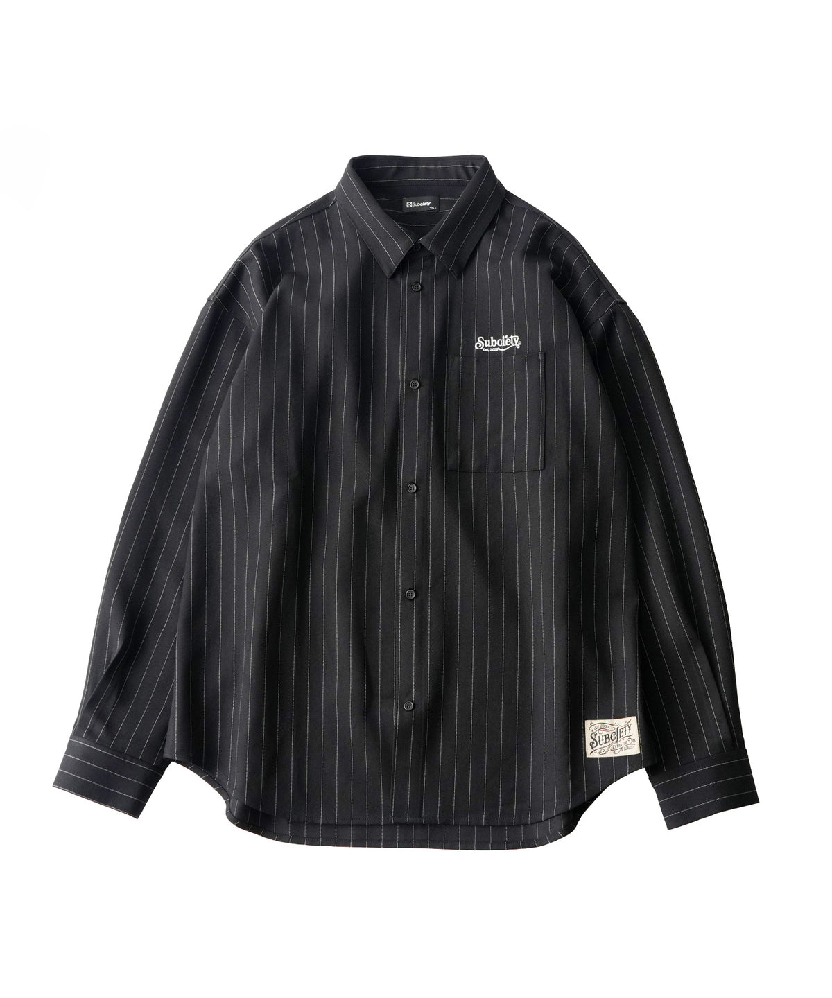 Pinstripe wool-like shirt-thumbmail-4