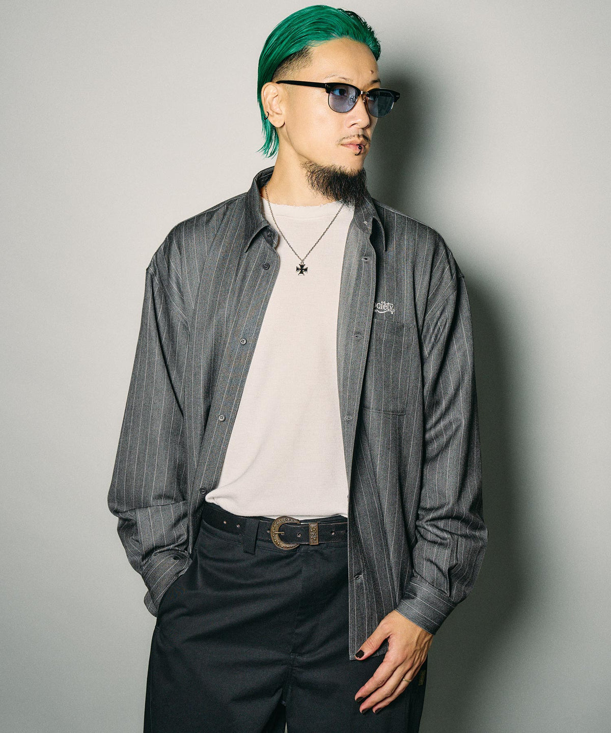 Pinstripe wool-like shirt-thumbmail-13