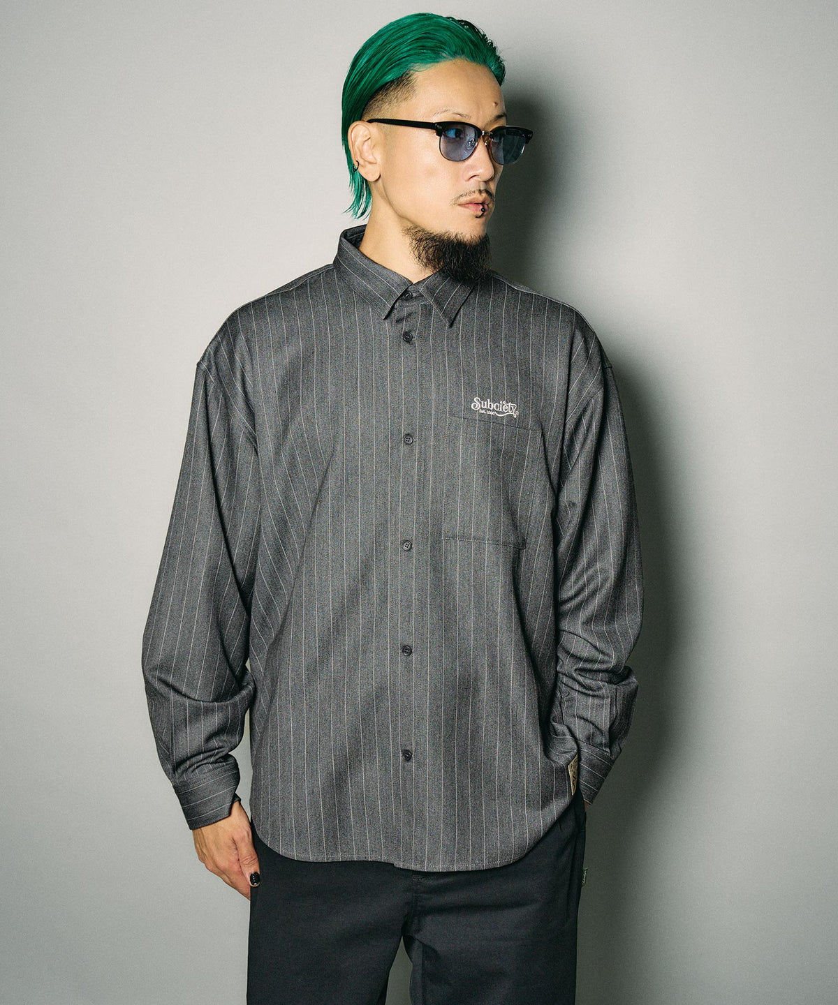 Pinstripe wool-like shirt-thumbmail-11