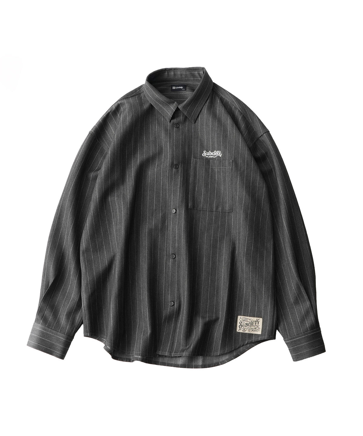 Pinstripe wool-like shirt-thumbmail-10