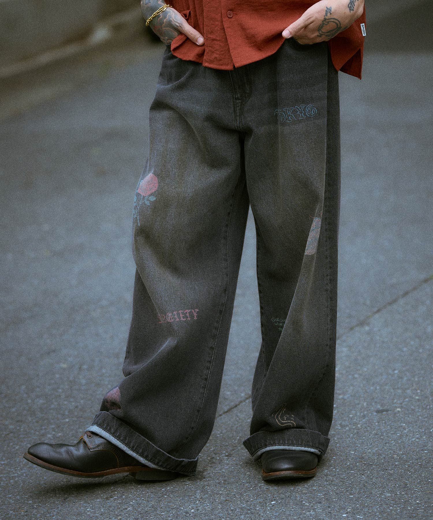 Memorial denim pants