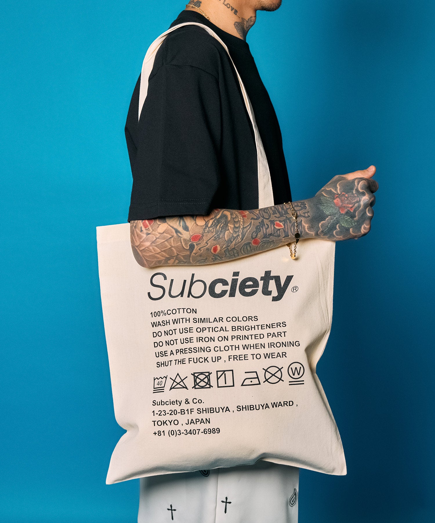 Label tote bag