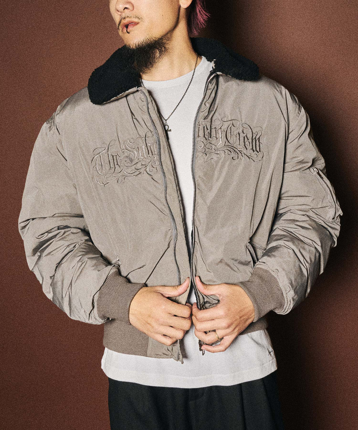 Nylon bomber jkt