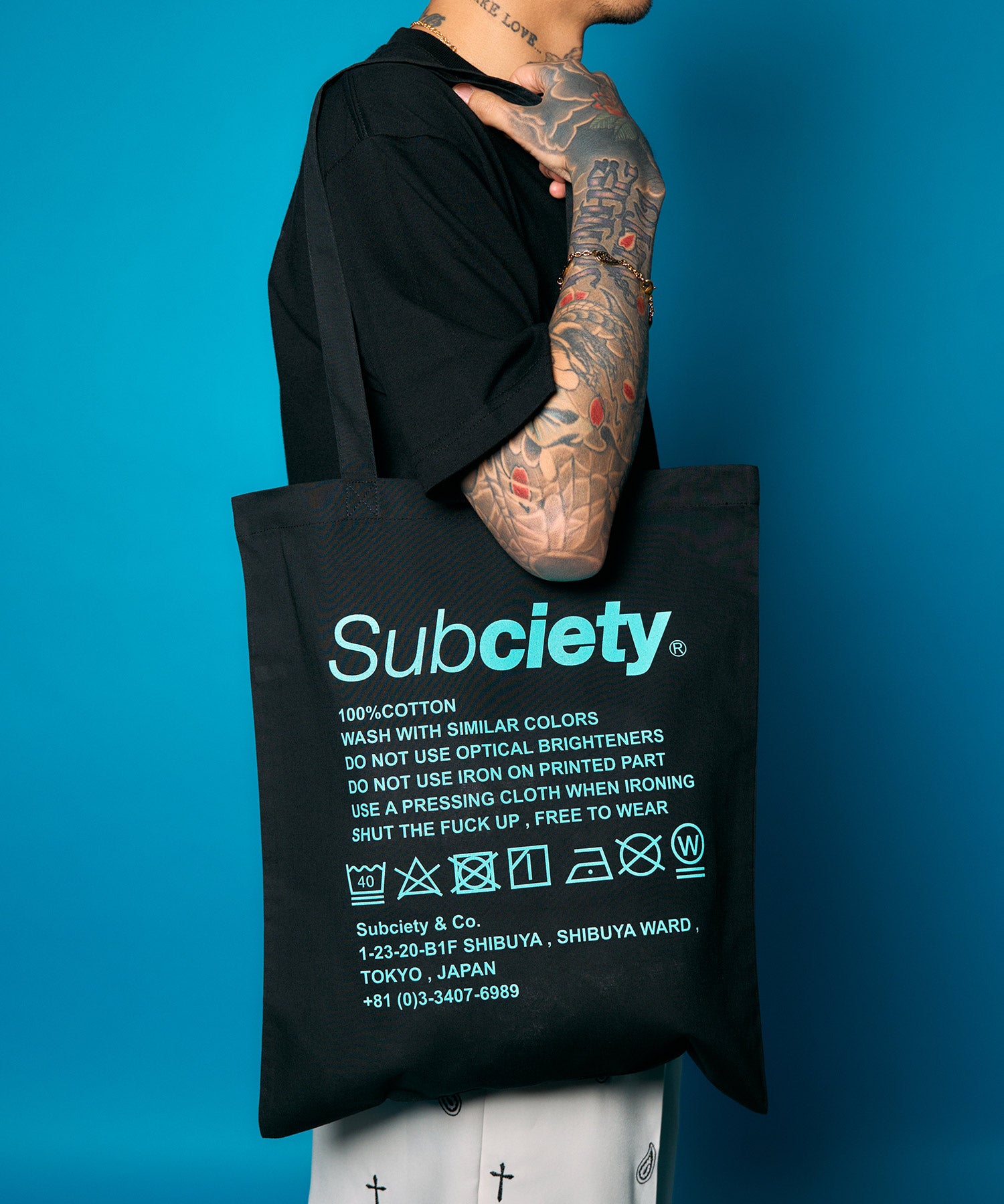 Label tote bag