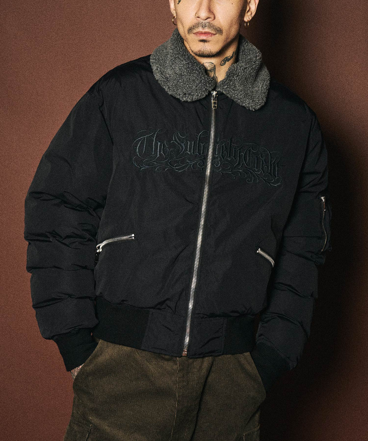 Nylon bomber jkt