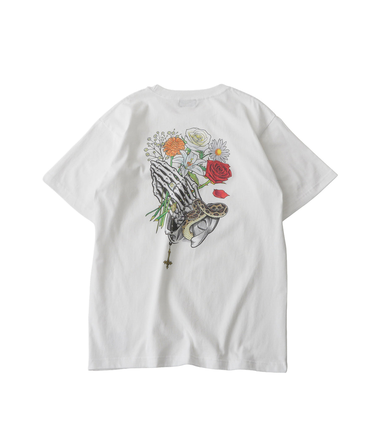 Flower praying hands tee-thumbmail-4