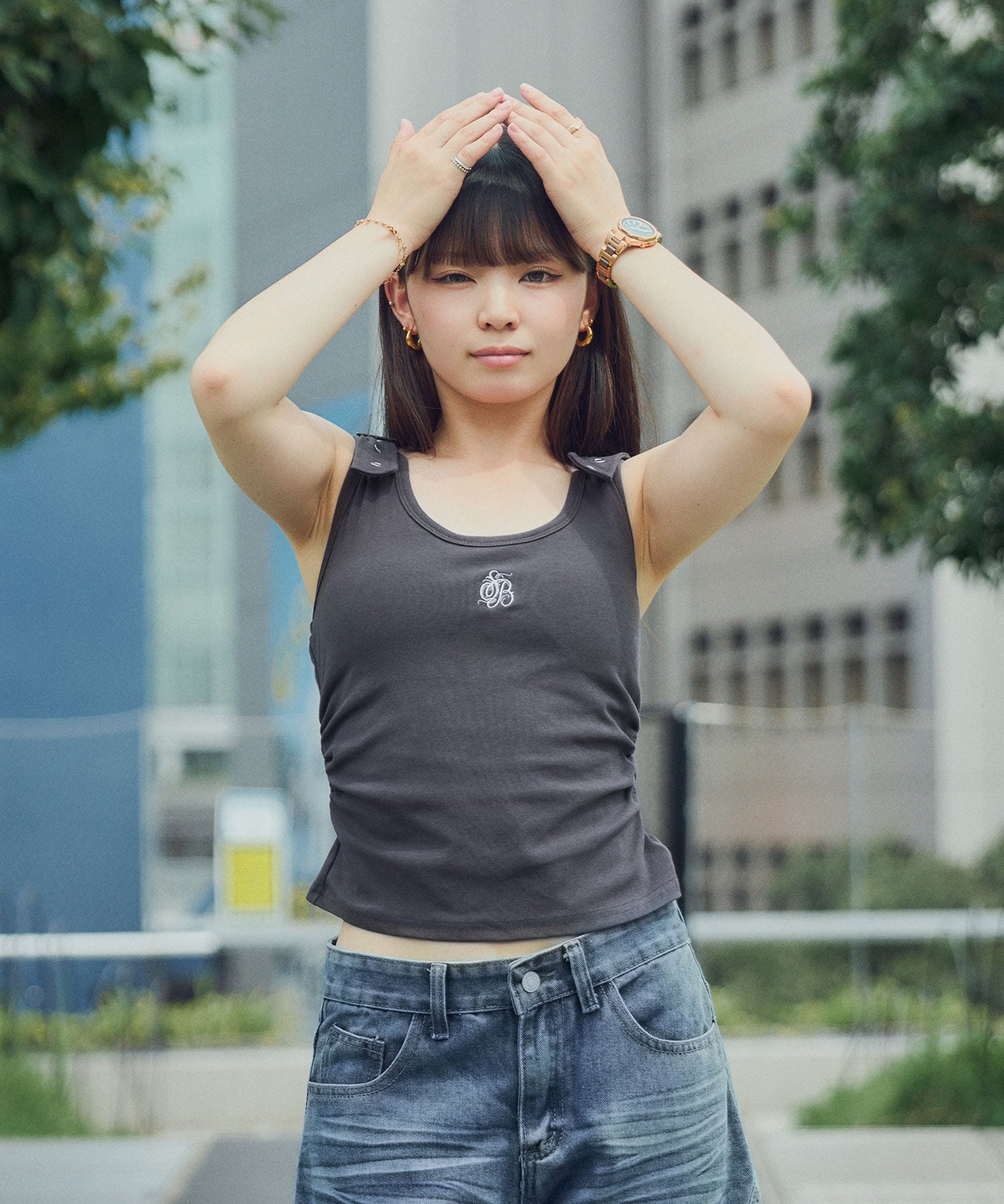 Metal strap tank top-thumbmail-3