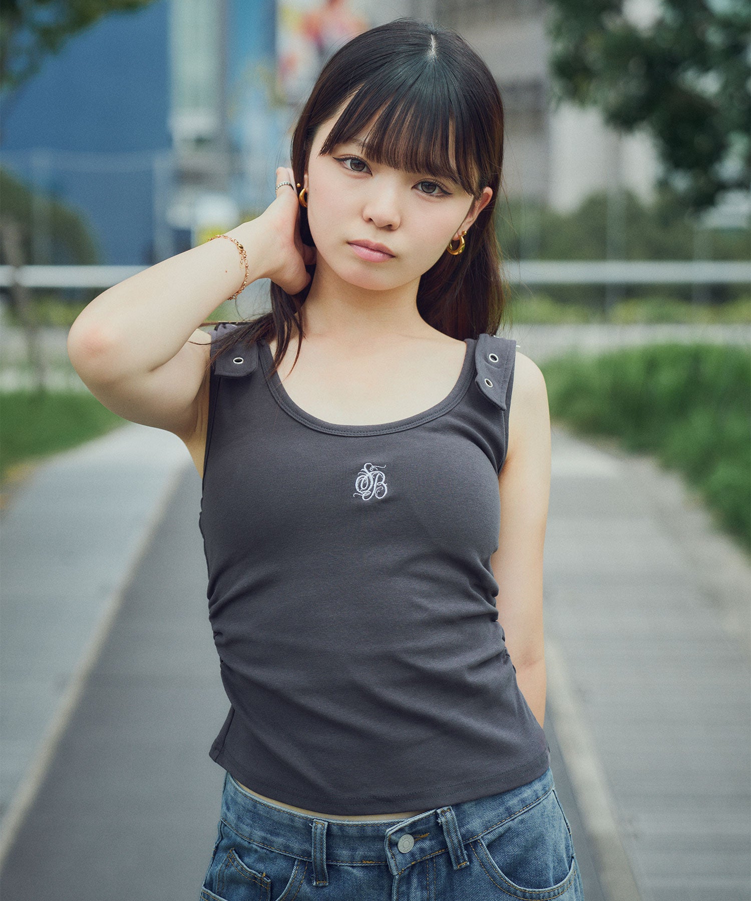 Metal strap tank top-thumbmail-4