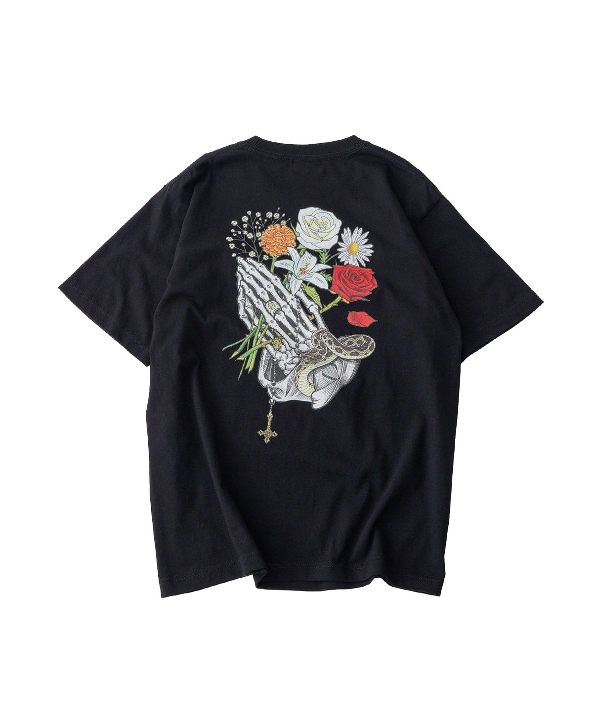 Flower praying hands tee-thumbmail-7