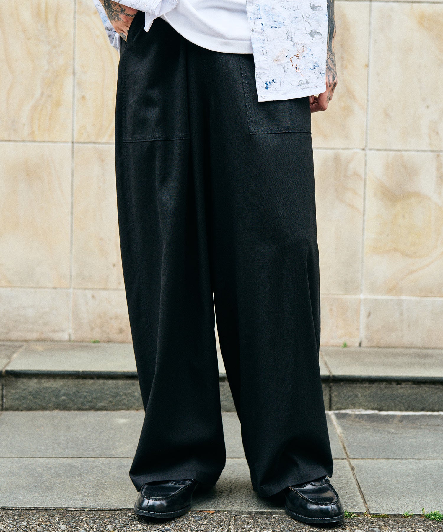 Linen blend baker pants-thumbmail-6