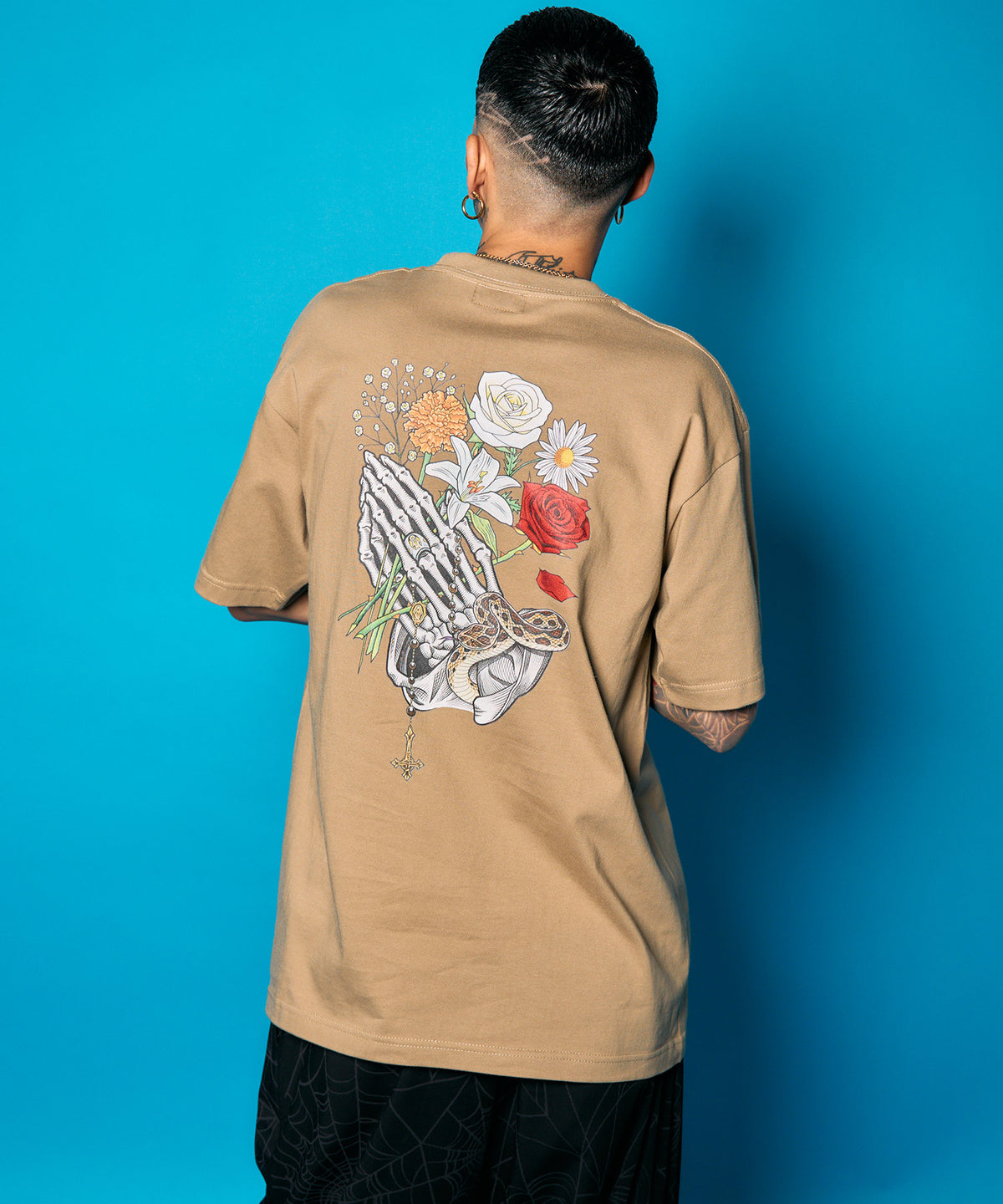 Flower praying hands tee-thumbmail-13