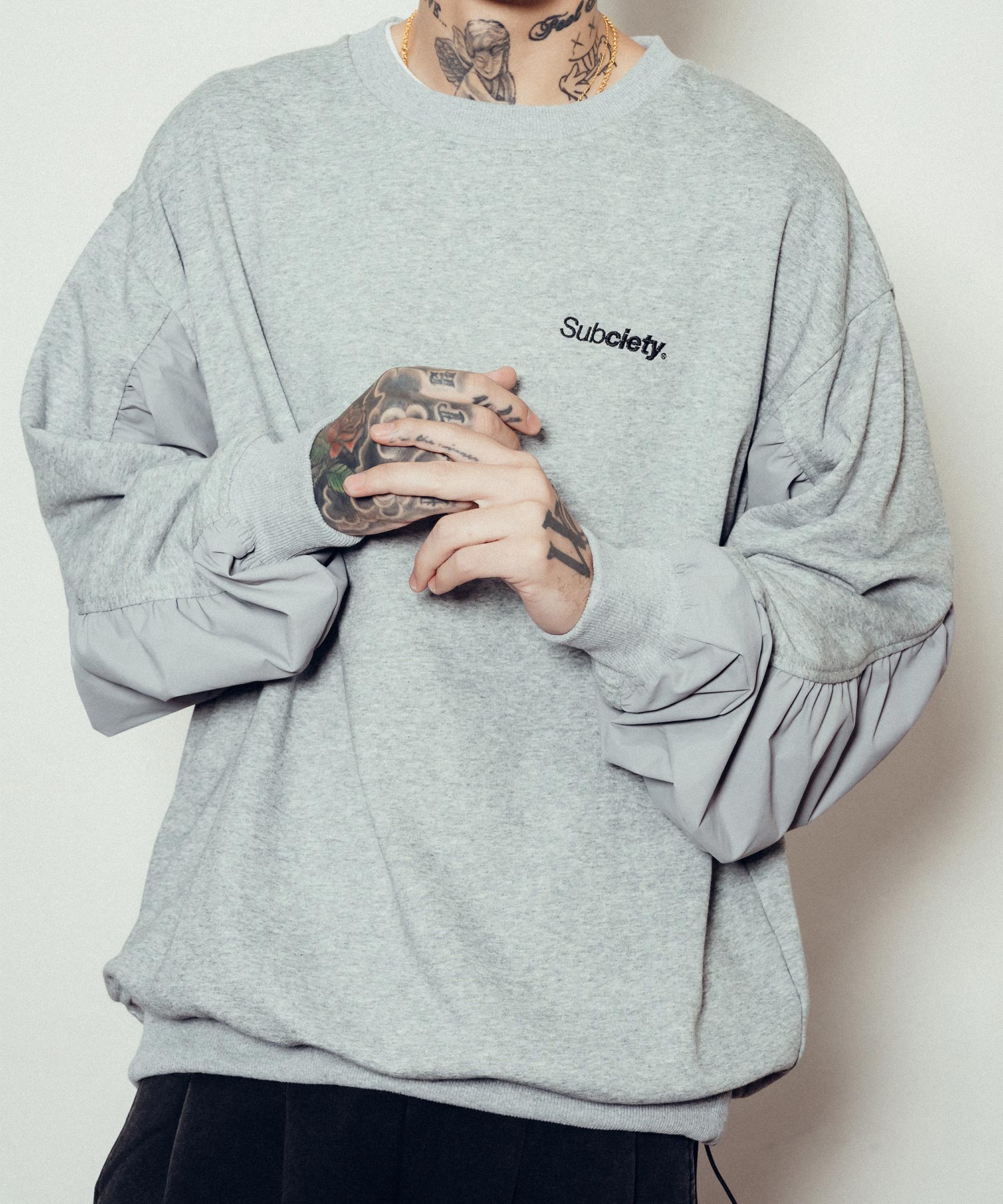Nylon switched sweatshirt-thumbmail-3