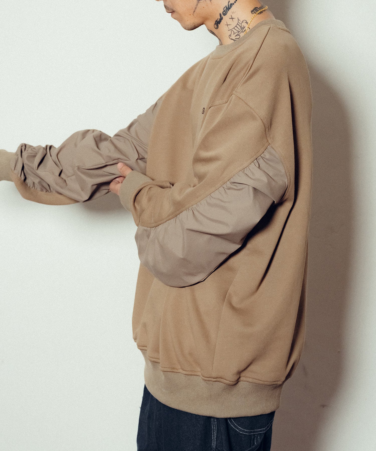 Nylon switched sweatshirt-thumbmail-1