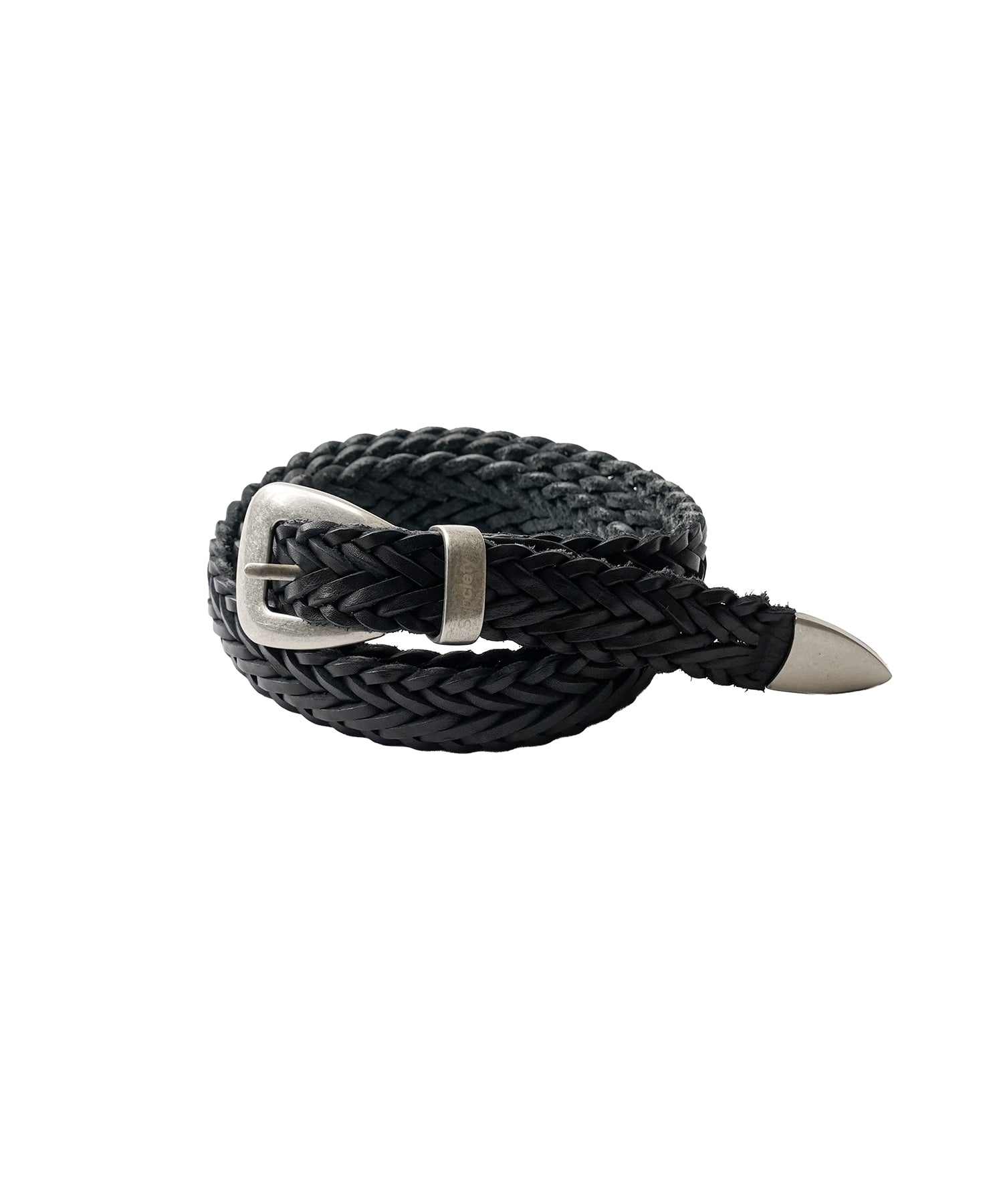 Leather mesh belt