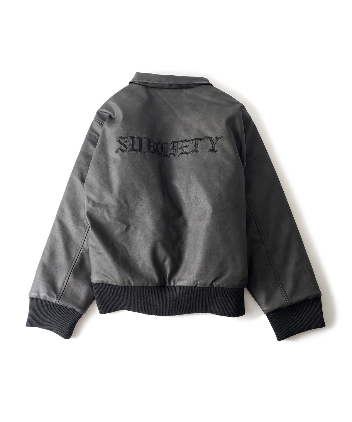 Faux Leather Varsity Jacket-thumbmail-4