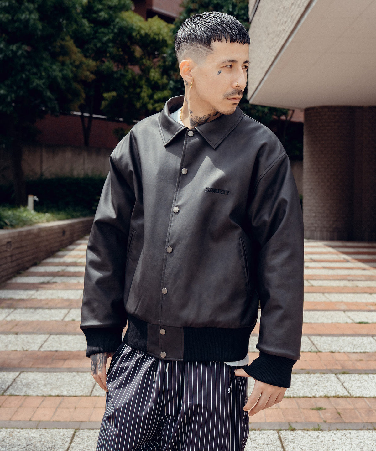Faux Leather Varsity Jacket-thumbmail-12