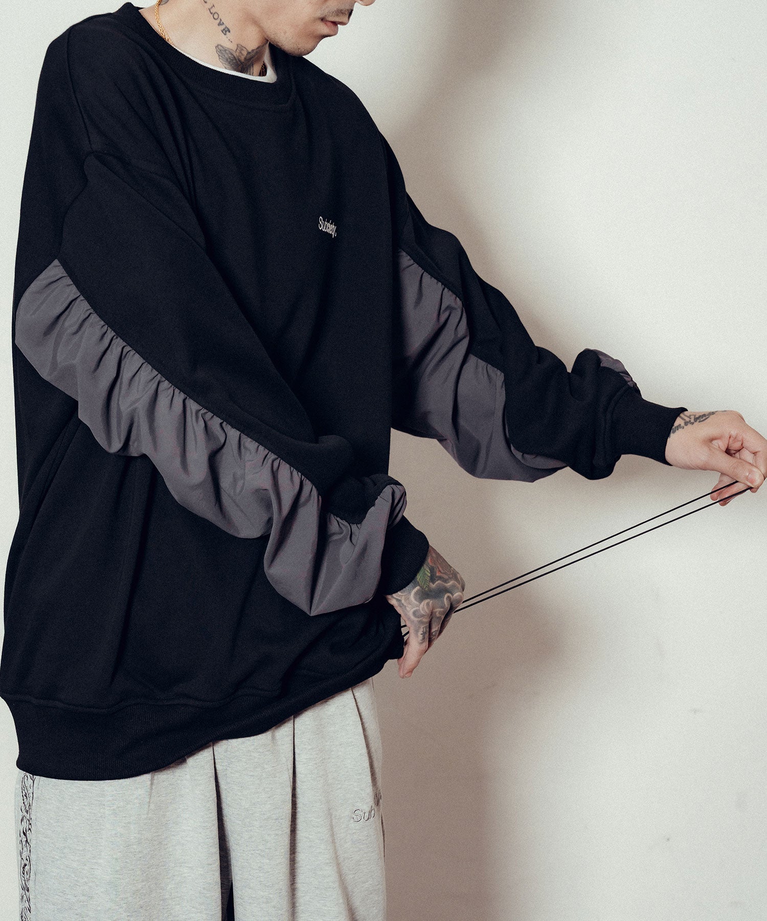 Nylon switched sweatshirt-thumbmail-7