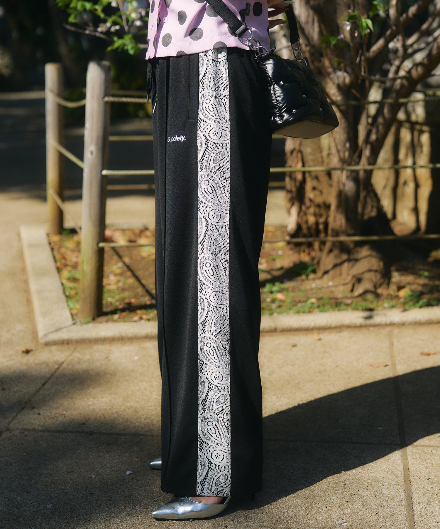 【WOMENS】Side lace track pants