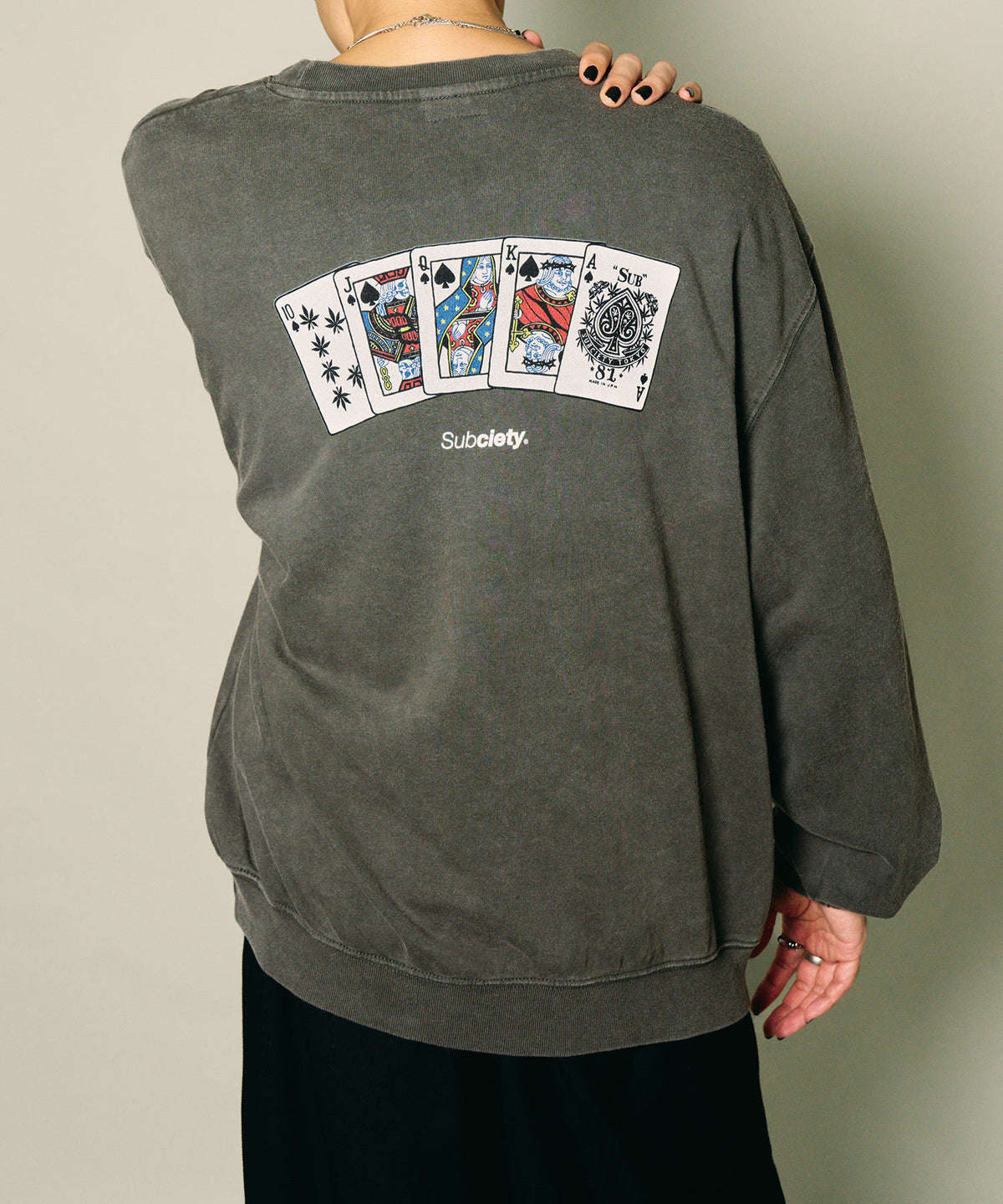 Fade wash sweat shirt