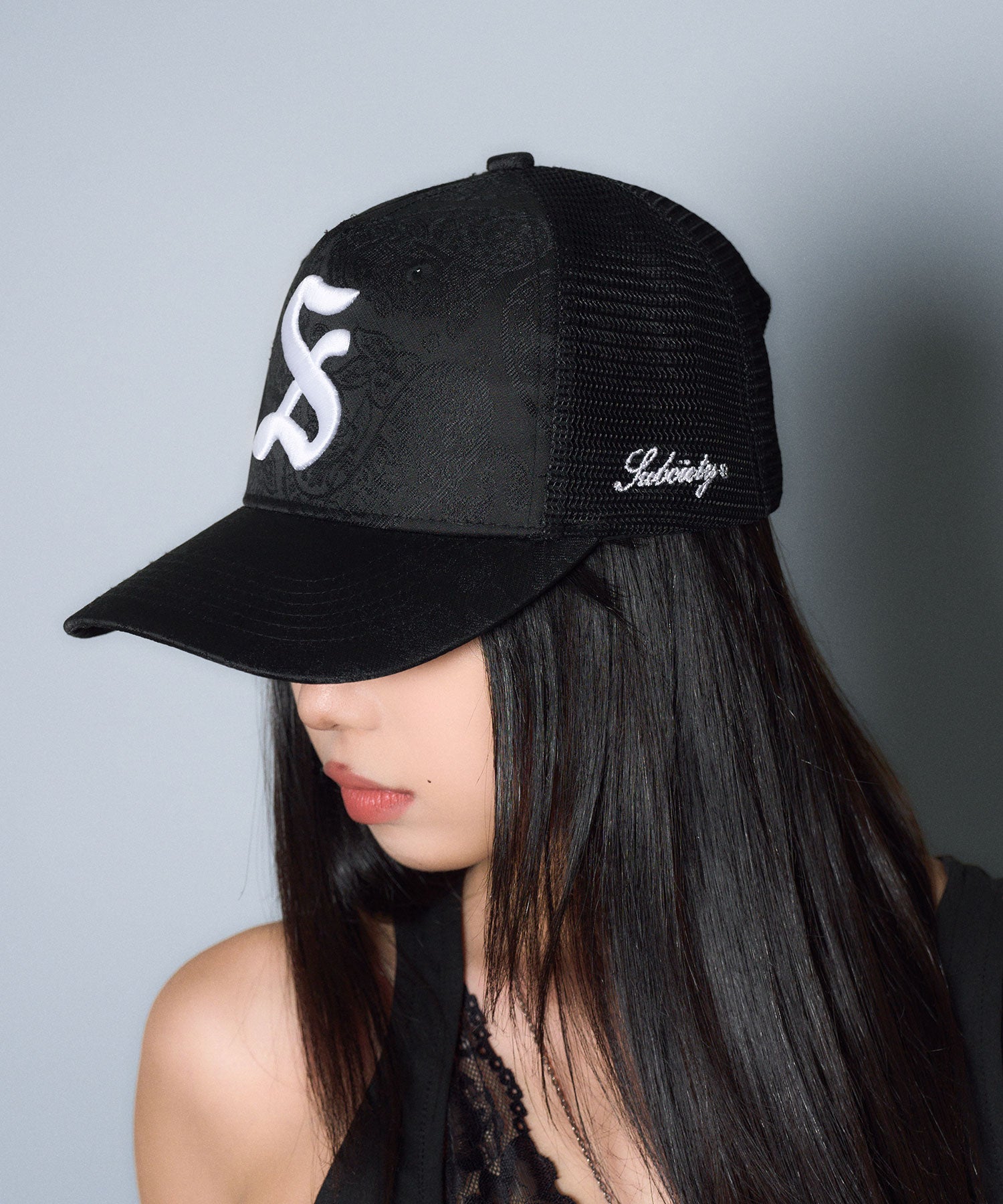 Jacquard paisley mesh cap-thumbmail-12