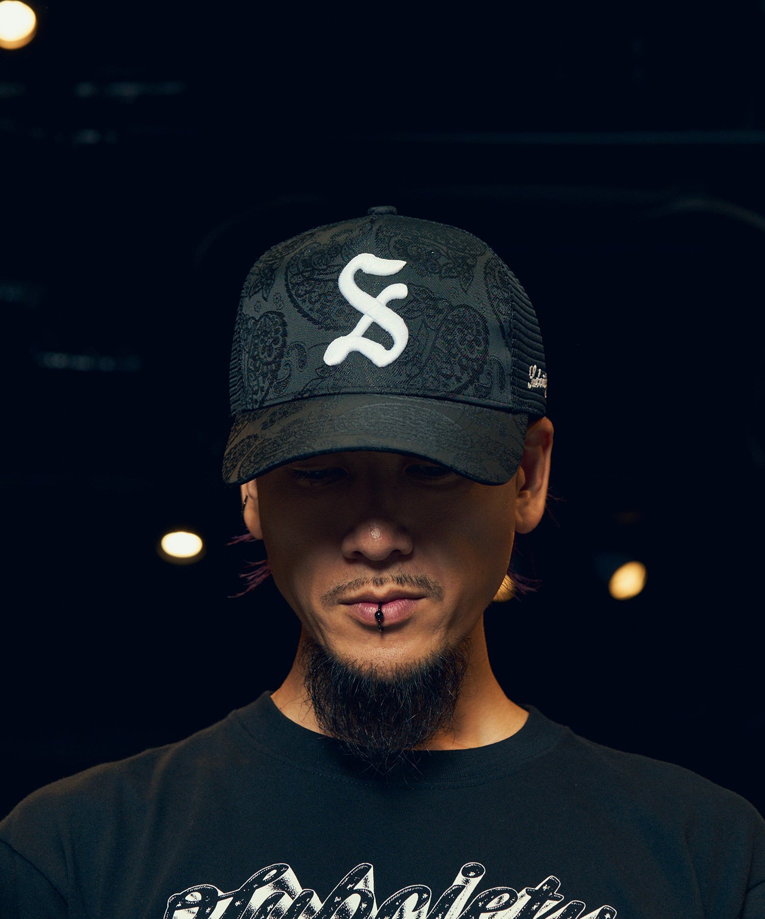 Jacquard paisley mesh cap-thumbmail-13